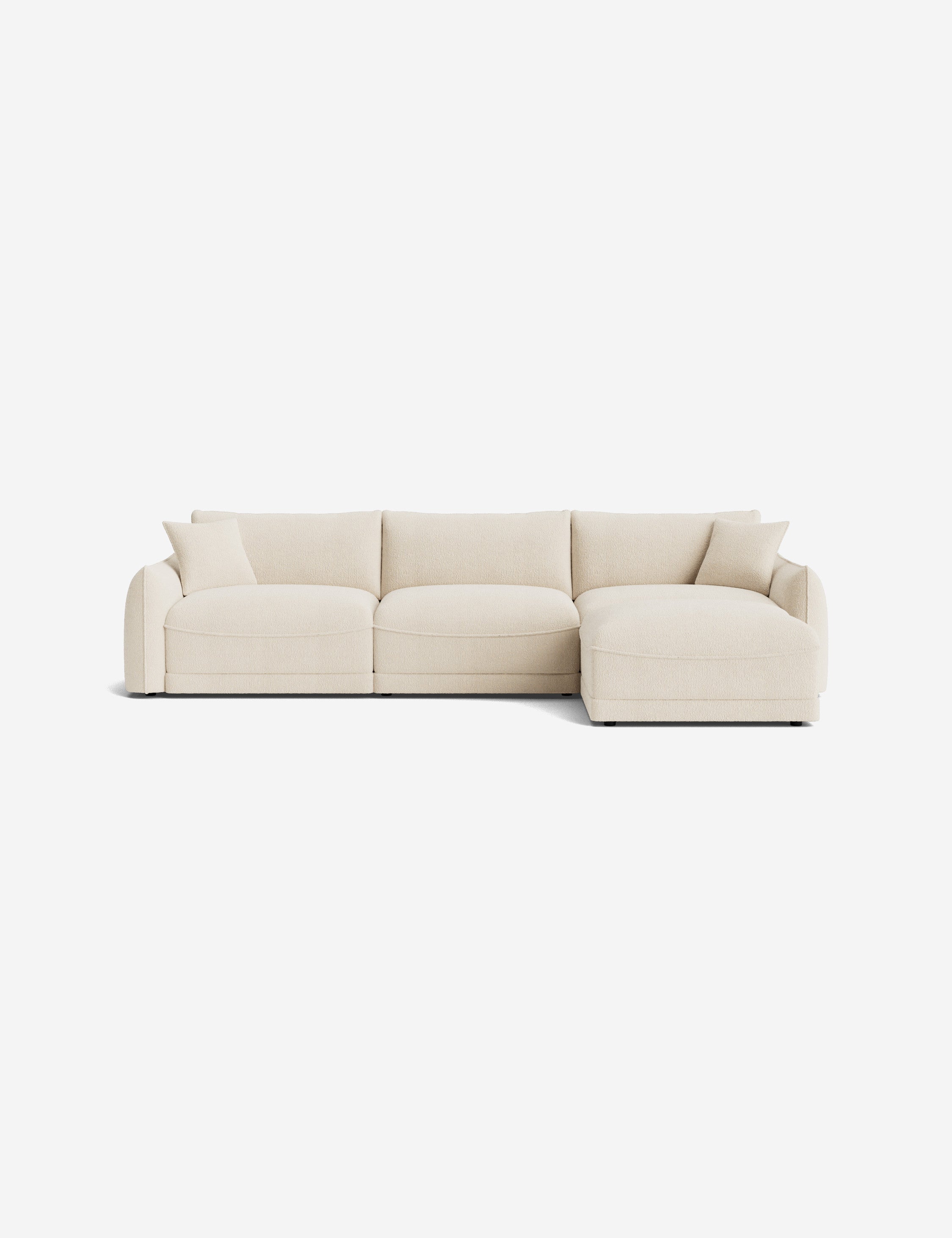 Lulu and Georgia Balmer Modular Sectional Sofa With Ottoman
