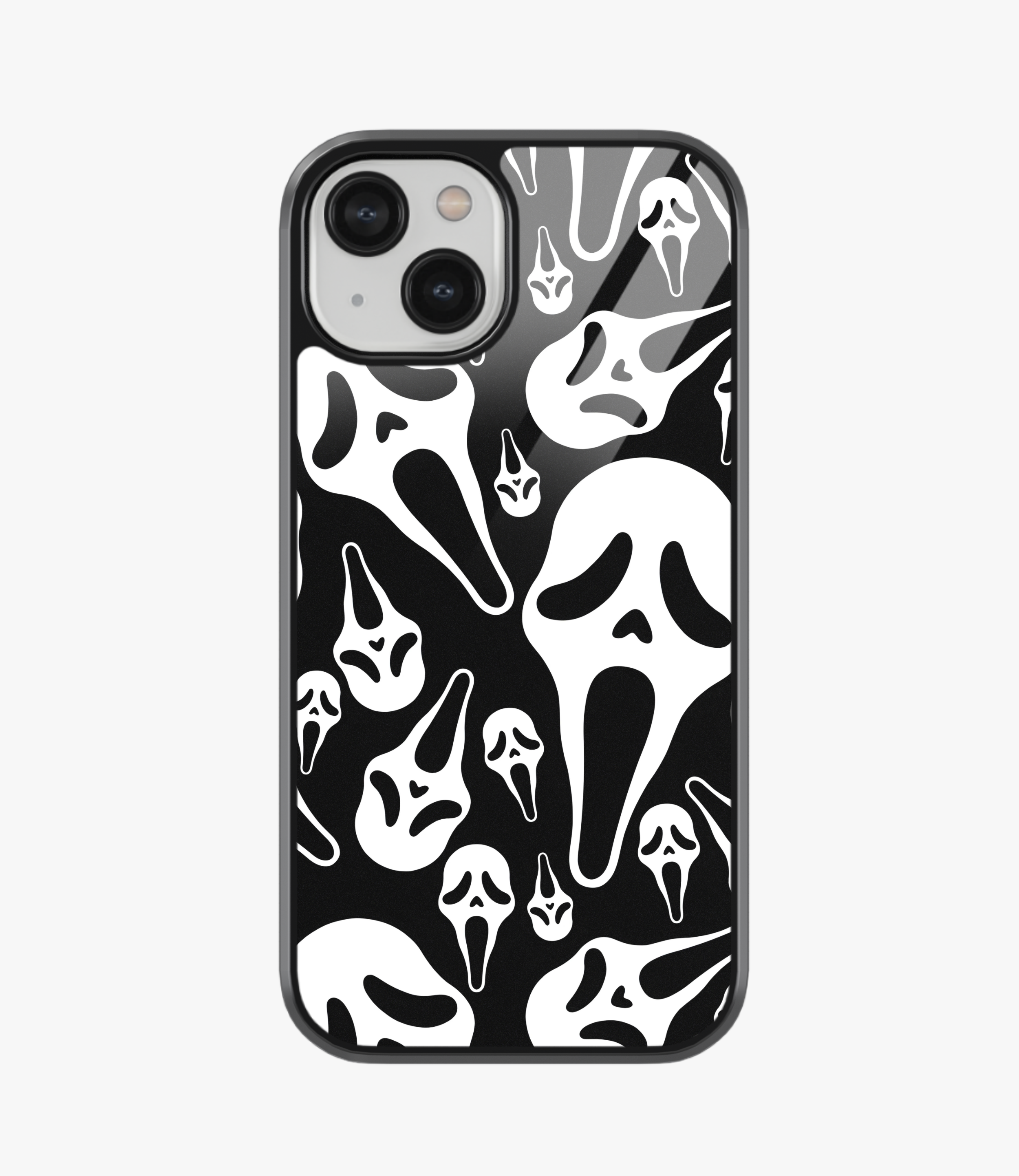 The Case Company Ghost Face Glass Phone Case