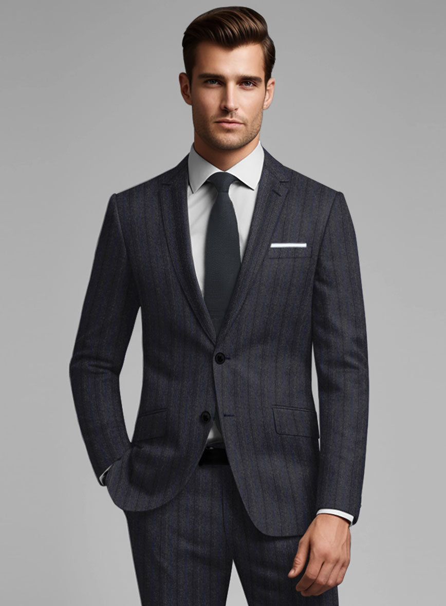 StudioSuits Reda Liora Charcoal Stripe Wool Suit - view 4