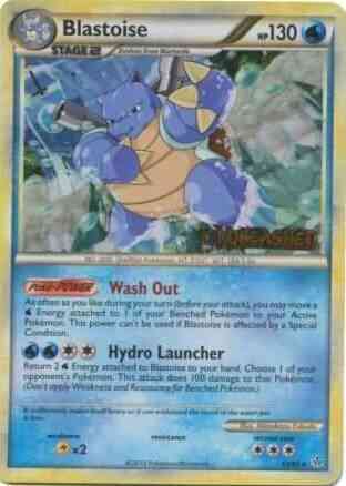 Unleashed stamp prerelease – Pokémon Blastoise - 13/95 - Promotional - "Unleashed" Stamp Prerelease Promo [Holo]