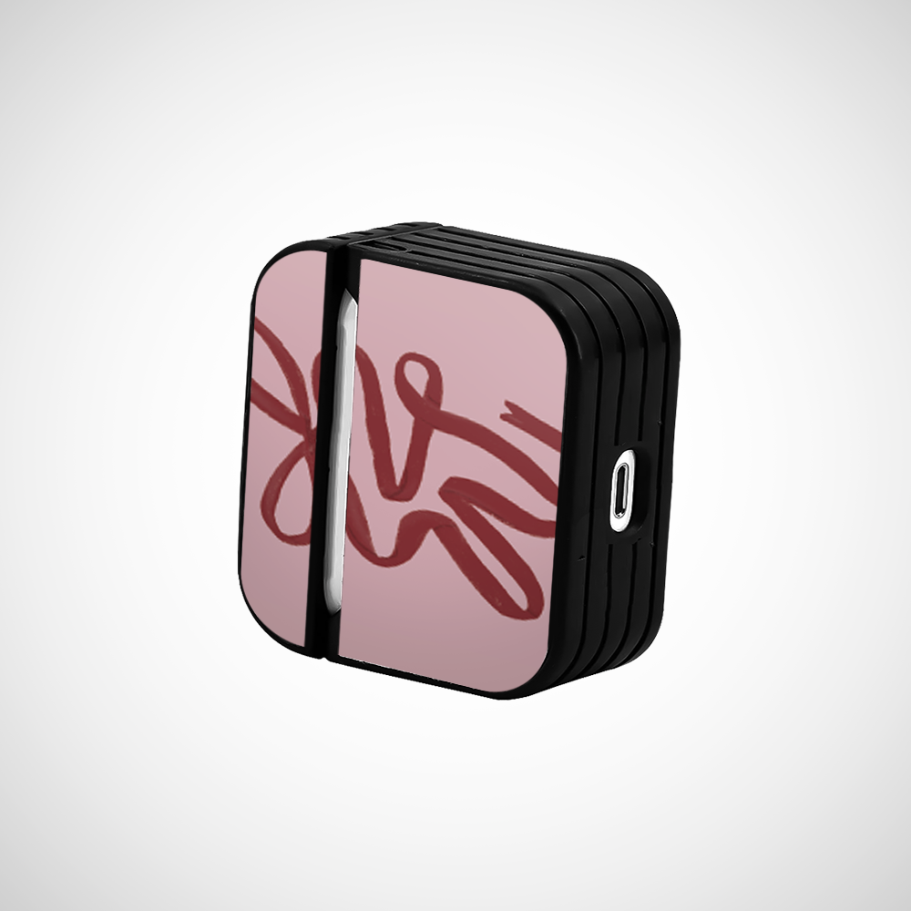 Cover It Up Pink and Red Ribbon Glass Airpods 3rd Gen Case Covers - view 3