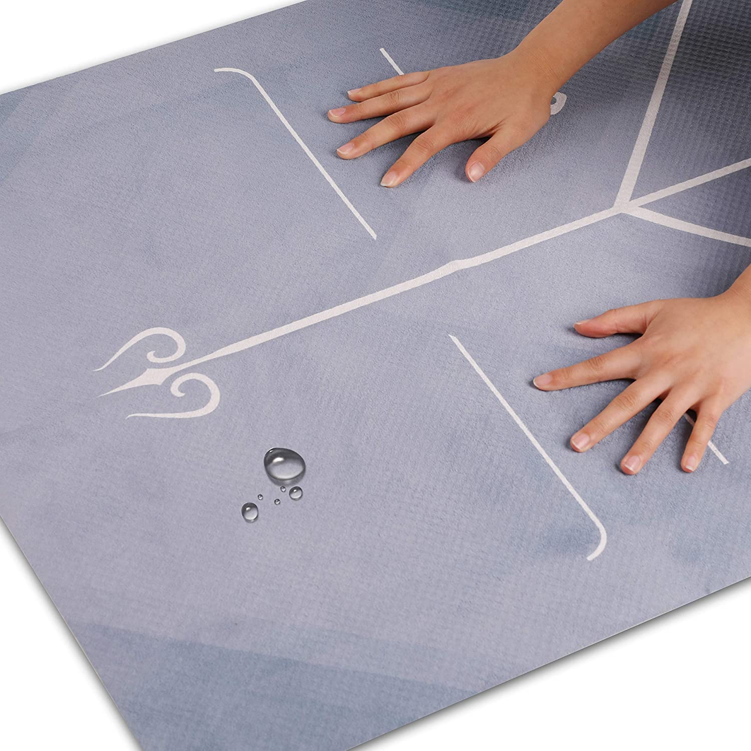 UPYOGA Suede Anti-Slip Yoga Mat With Alignment Lines - view 2