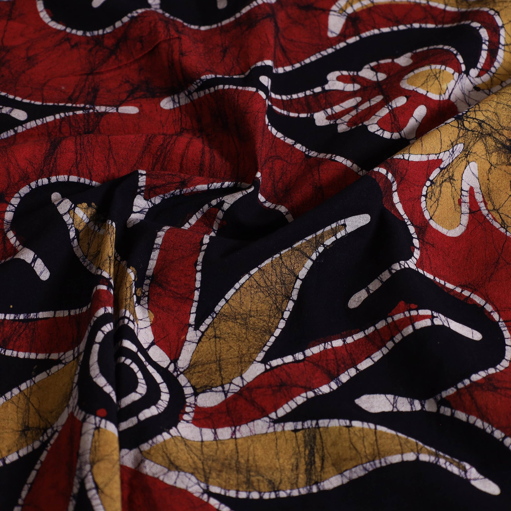 KACHCHH JI CHHAAP Black - Hand Batik Printed Cotton Single Bed Cover (96 x 59 in) 35 - view 5