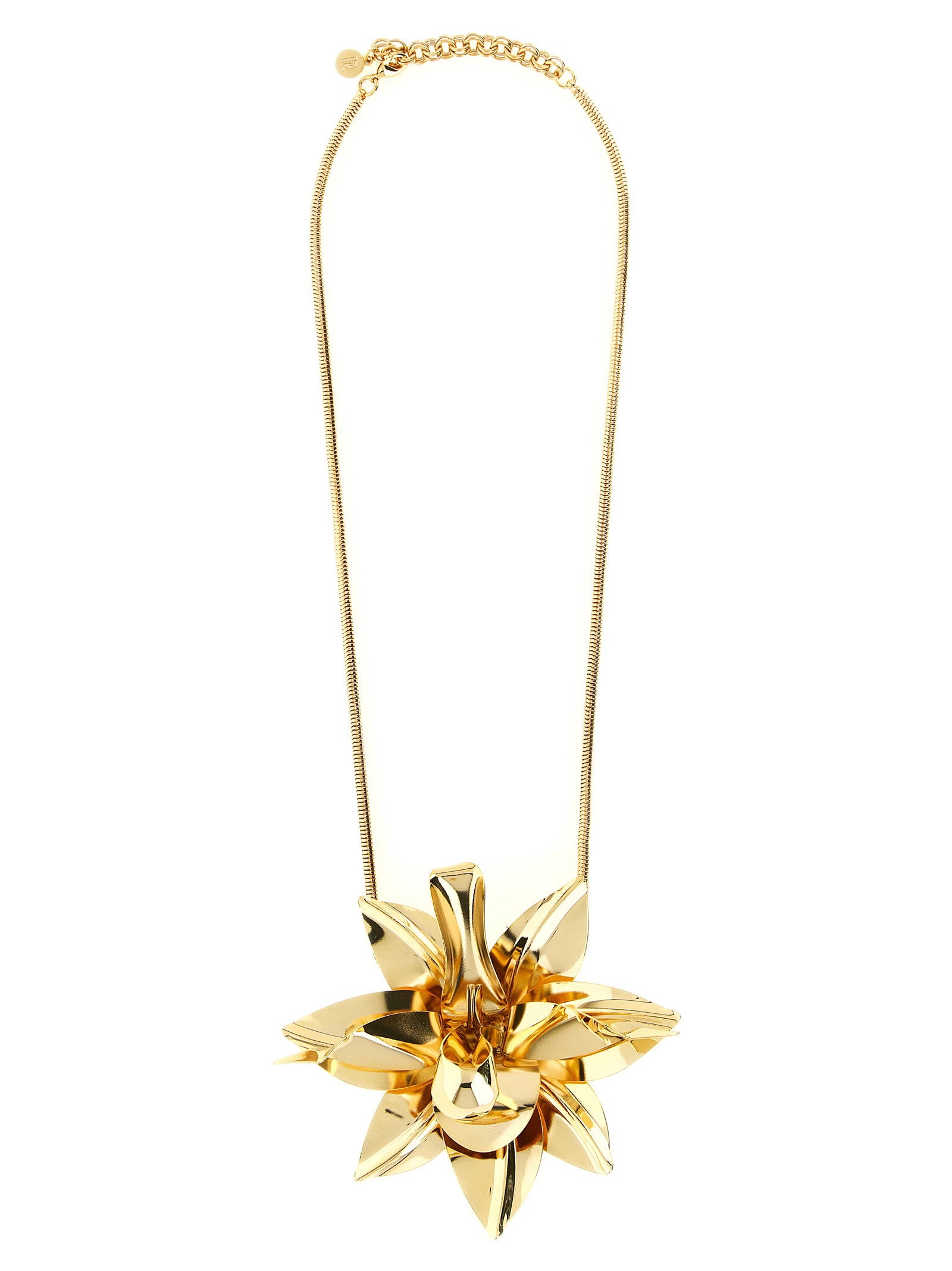 Paco Rabanne Flower Pendant Necklace – 100% brass