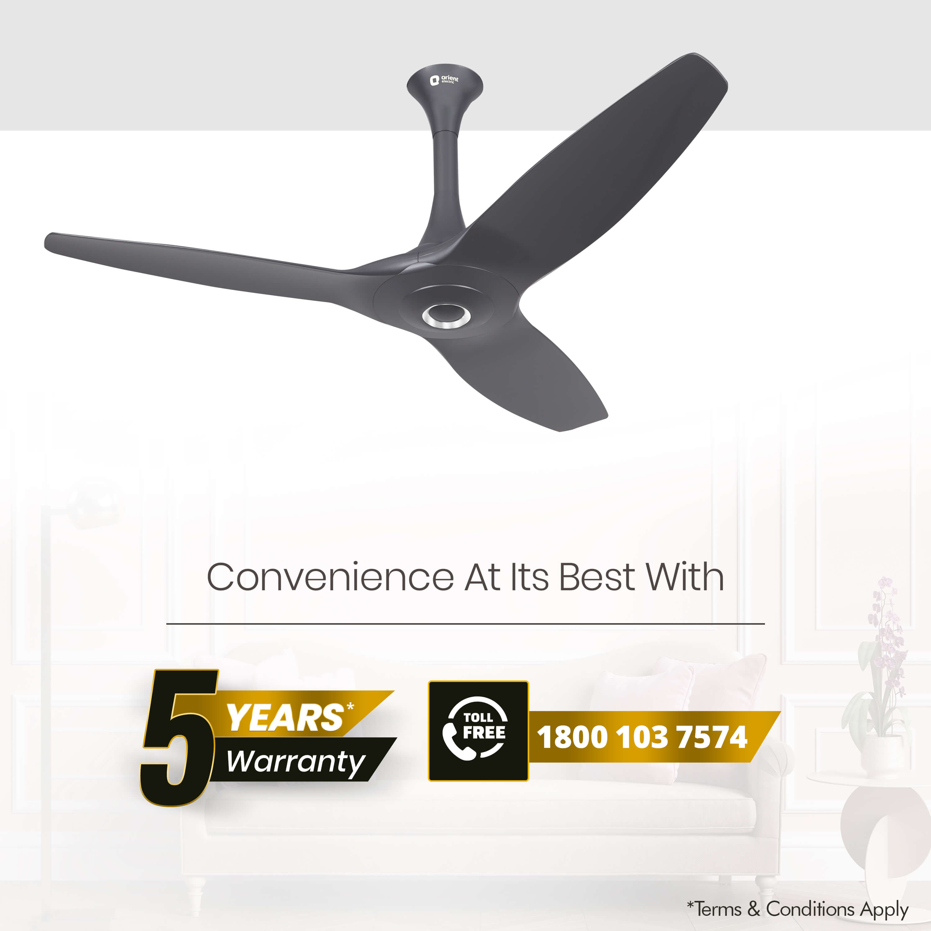 orientelectric Aeroquiet 5 Star Rated Premium BLDC PRO Ceiling Fan - view 11