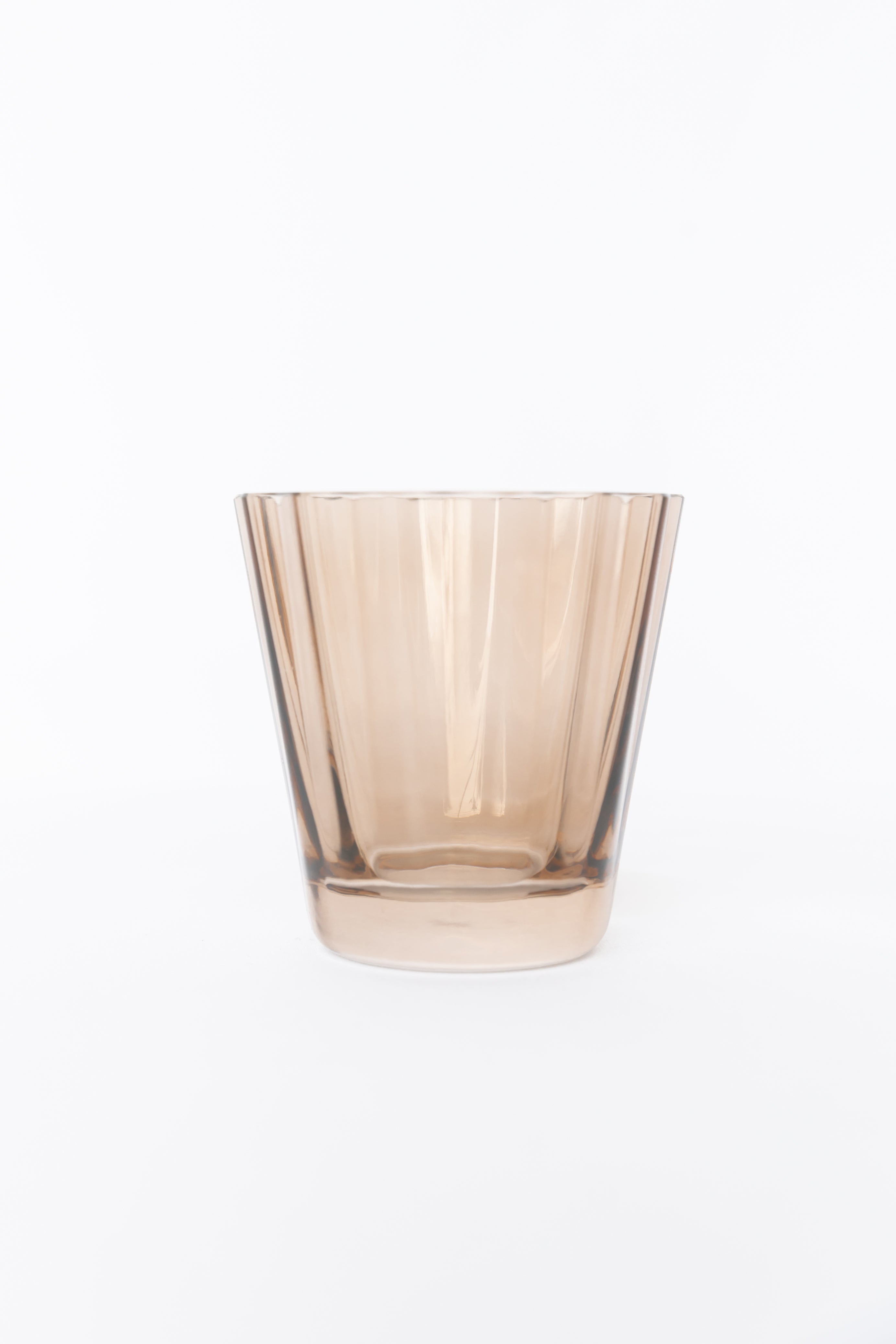 Estelle Colored Glass Estelle Colored Sunday Low Balls - Set of 2 {Mocha Mousse (Our Amber Smoke)} - view 3