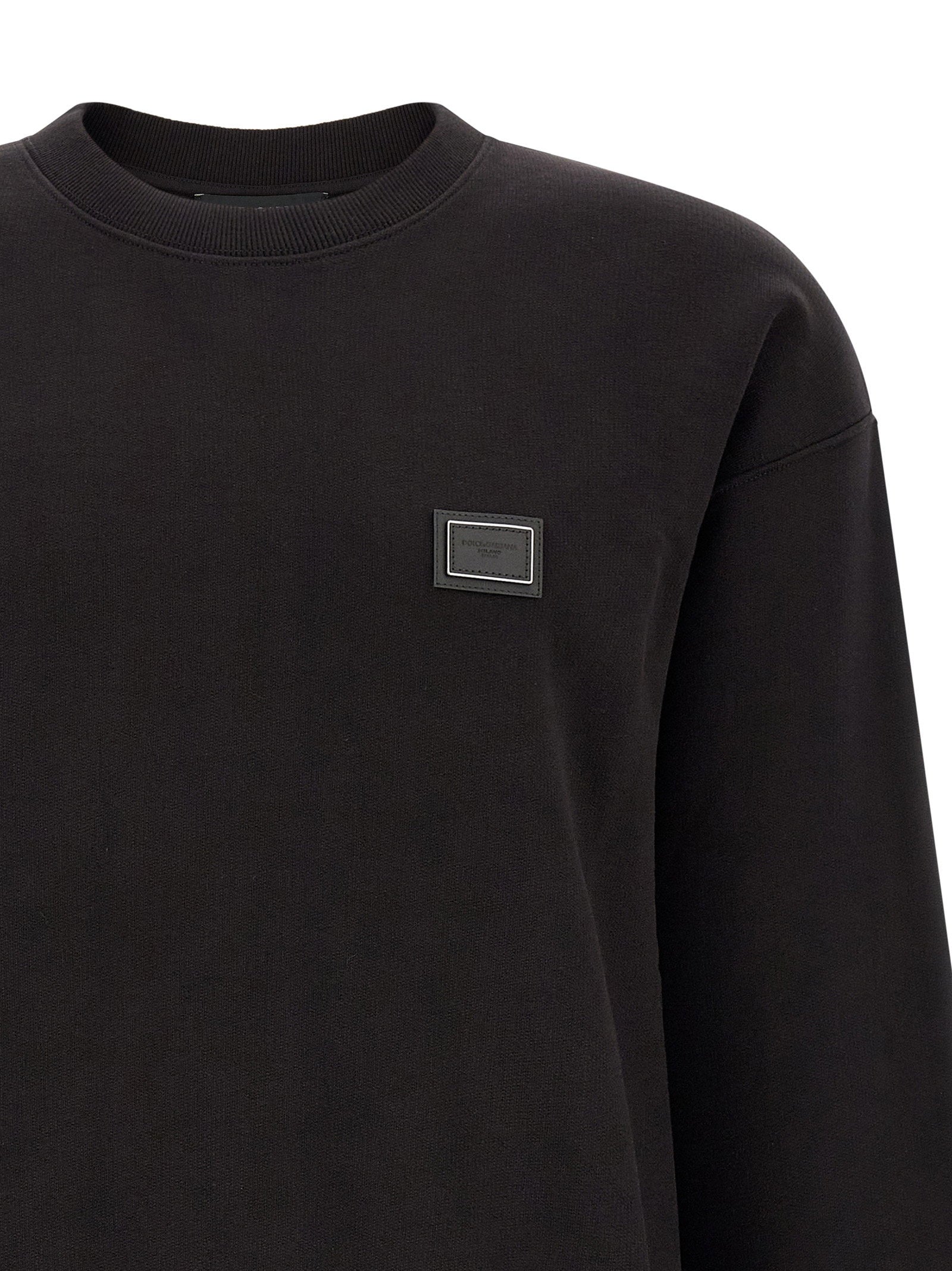 Dolce & Gabbana Logo Plaque Sweatshirt – 100% cotton - view 3