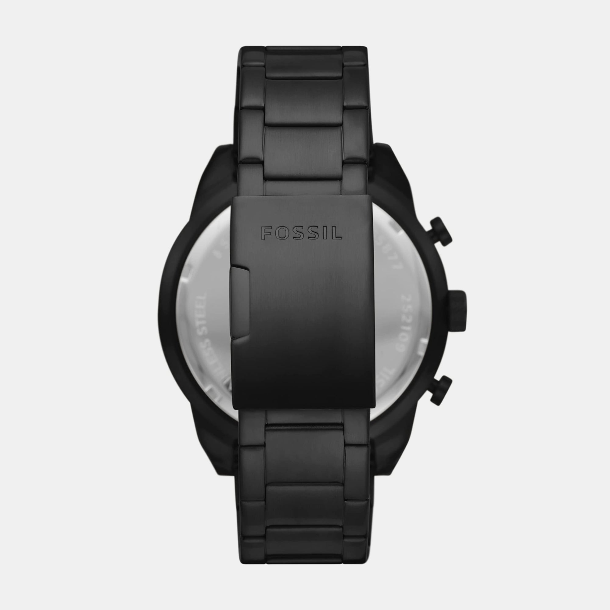 Fossil Bronson Men Quartz Black Dial Chronograph Stainless Steel Watch FS5876 - view 2