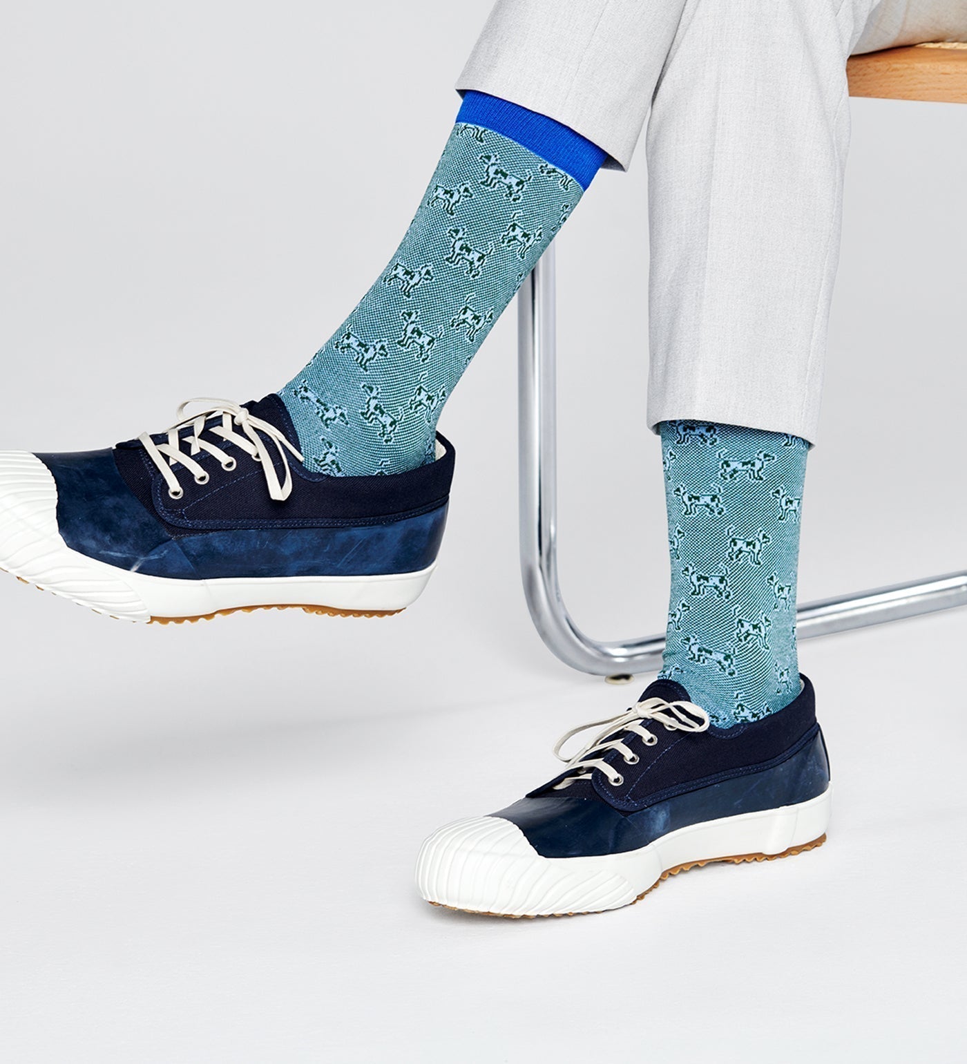 Happy Socks Dressed Laika Crew Length Socks for Men - view 2