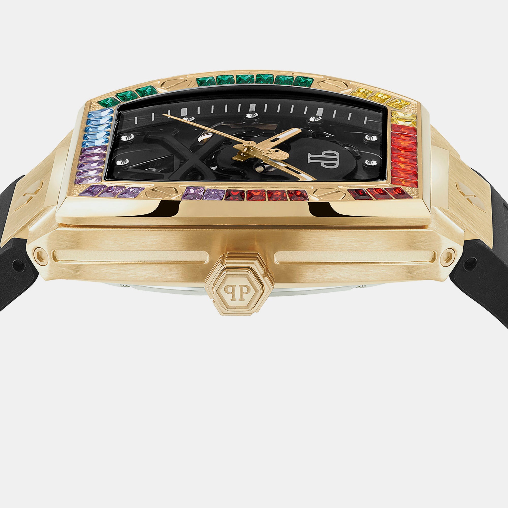 Philipp Plein $keleton Men Automatic Black Dial Analog Silicone Watch PWBAA1623 - view 2