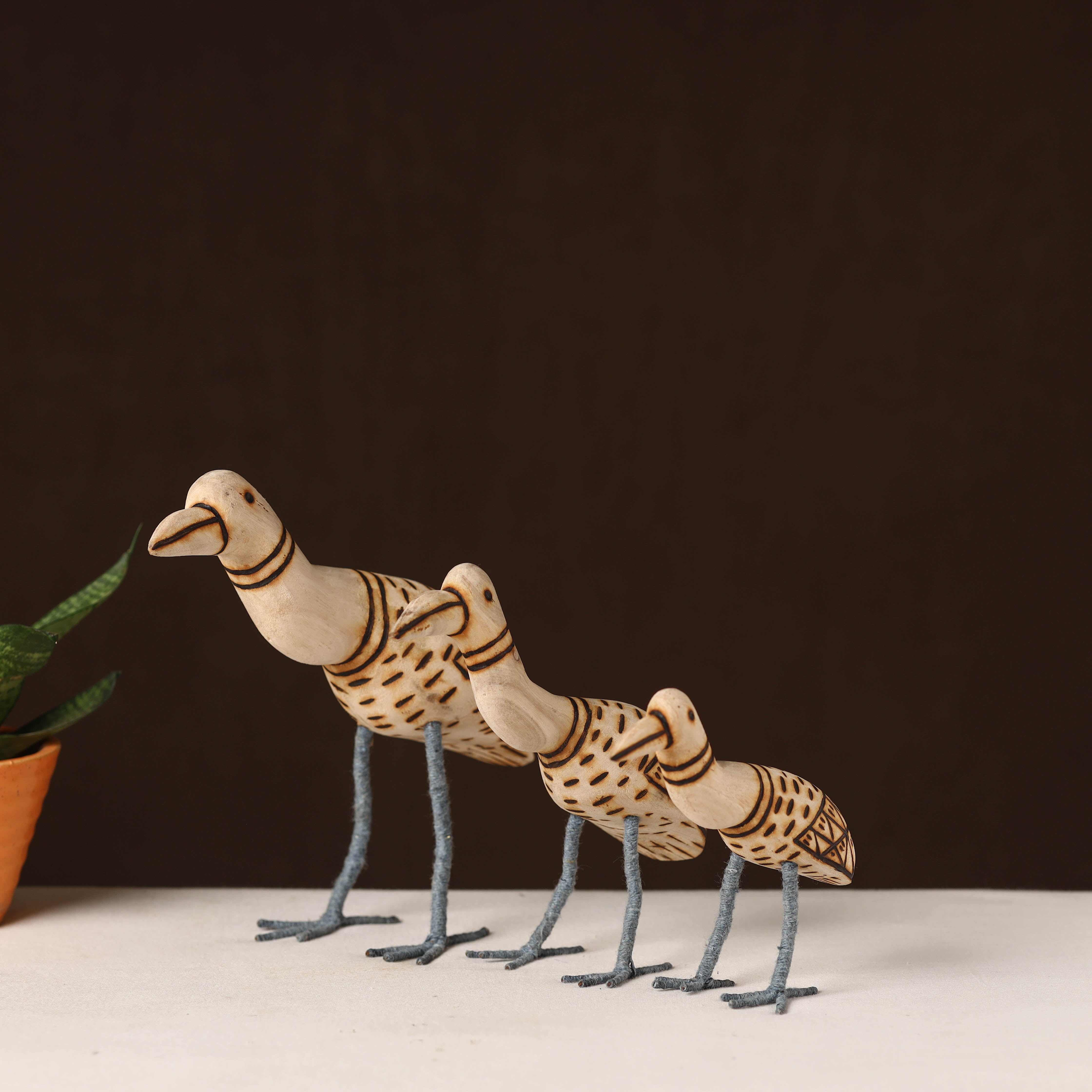 ITOKRI CRAFTS INITIATIVE Birds - Hand-Carved Wooden Home Decor Item 10