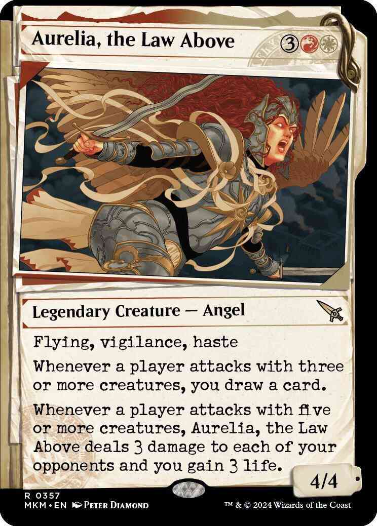Aurelia the law – Magic Aurelia, the Law Above [357] [Dossier Showcase] [Murders at Karlov Manor] [Non-Foil]