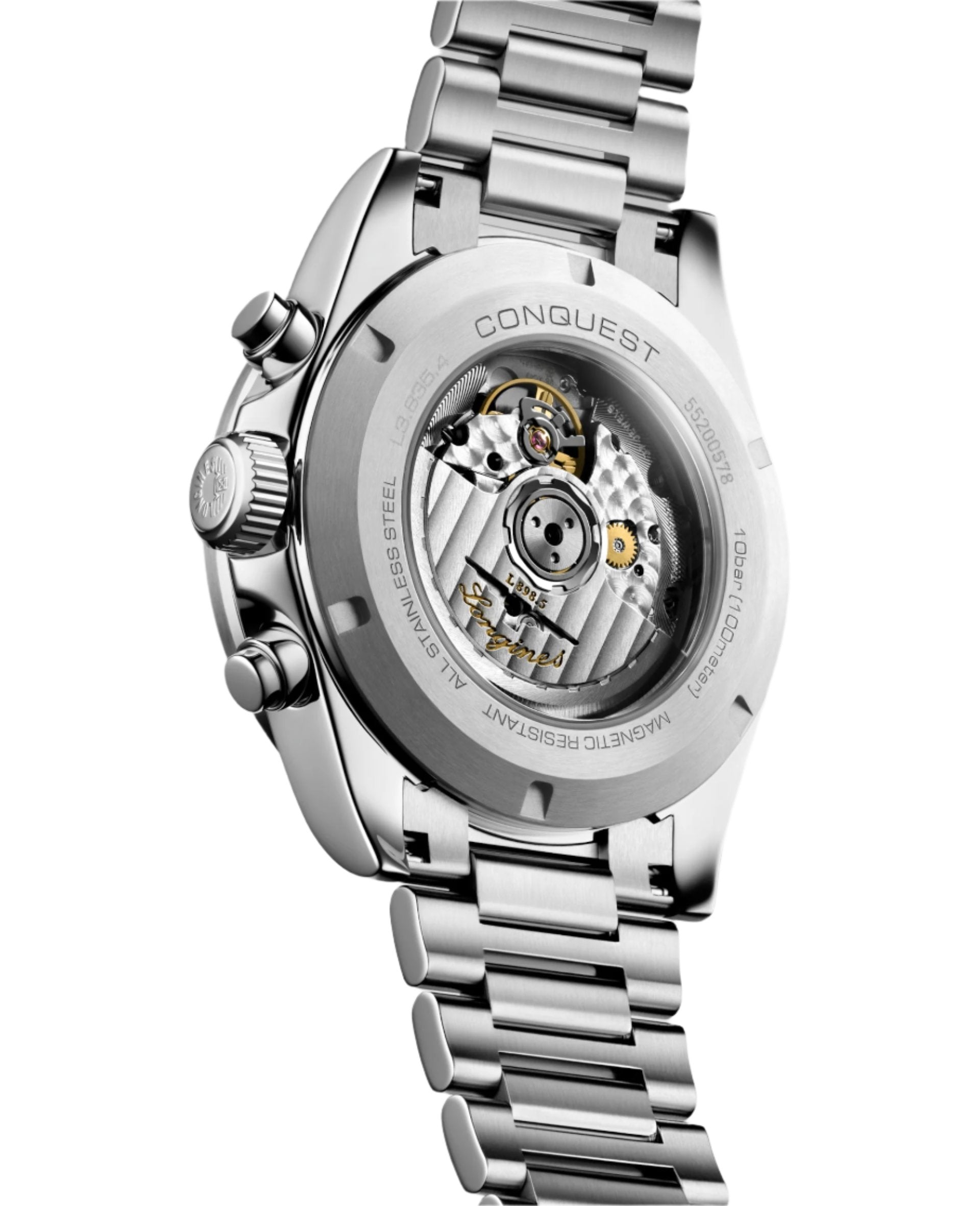 Longines Conquest Chronograph Silver Matt & Blue Dial Men 42mm - view 2