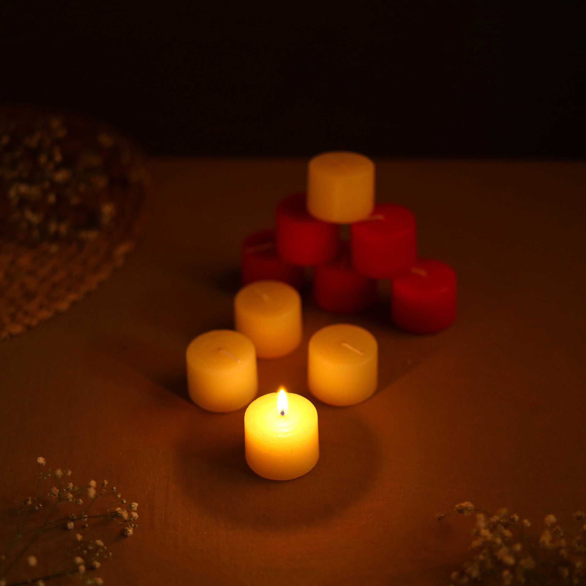 KHUSHBASH - HAPPY LOOM OF EAST Aromatic Pillar Candles (Set of 10) - view 7