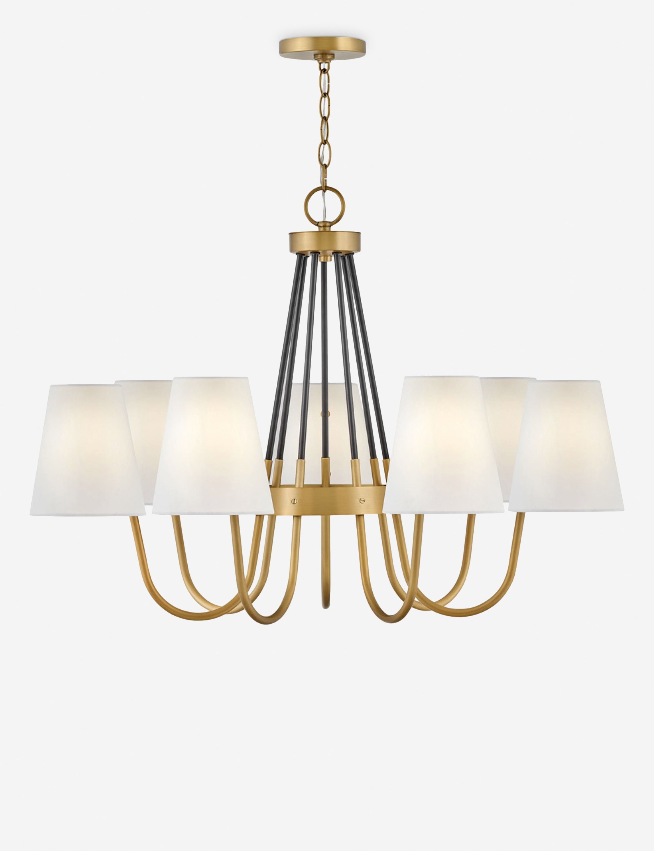 Lulu and Georgia Teague Chandelier – Brass - view 2