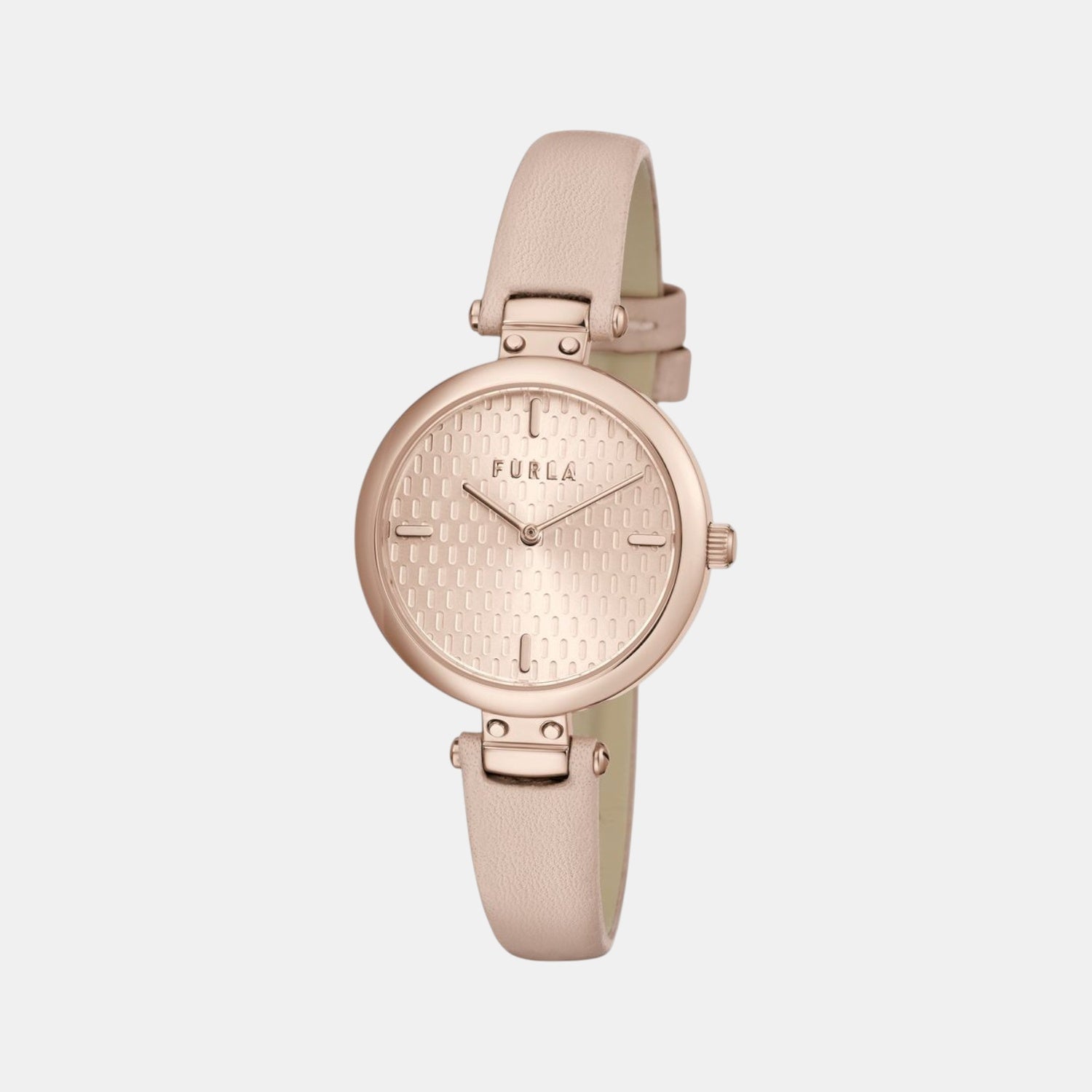 Furla New Pin Women Quartz Rose Gold Dial Analog Leather Watch WW00018004L3 - view 2
