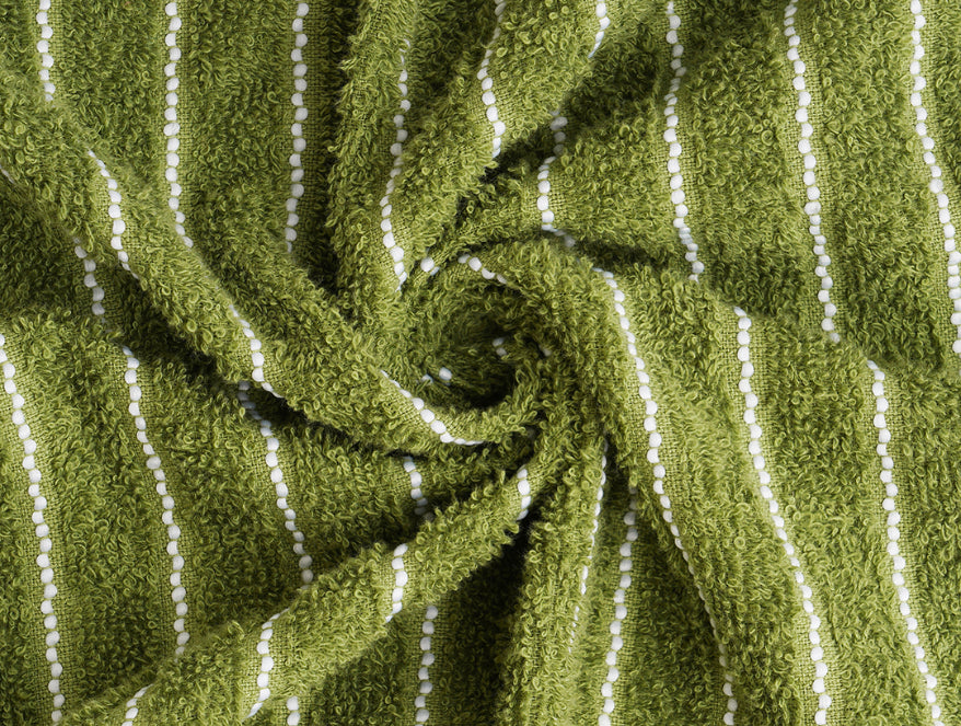 Spaces India Apple Green - Light Green 100% Cotton Bath Towel - 2-In-1 By Welspun - view 5
