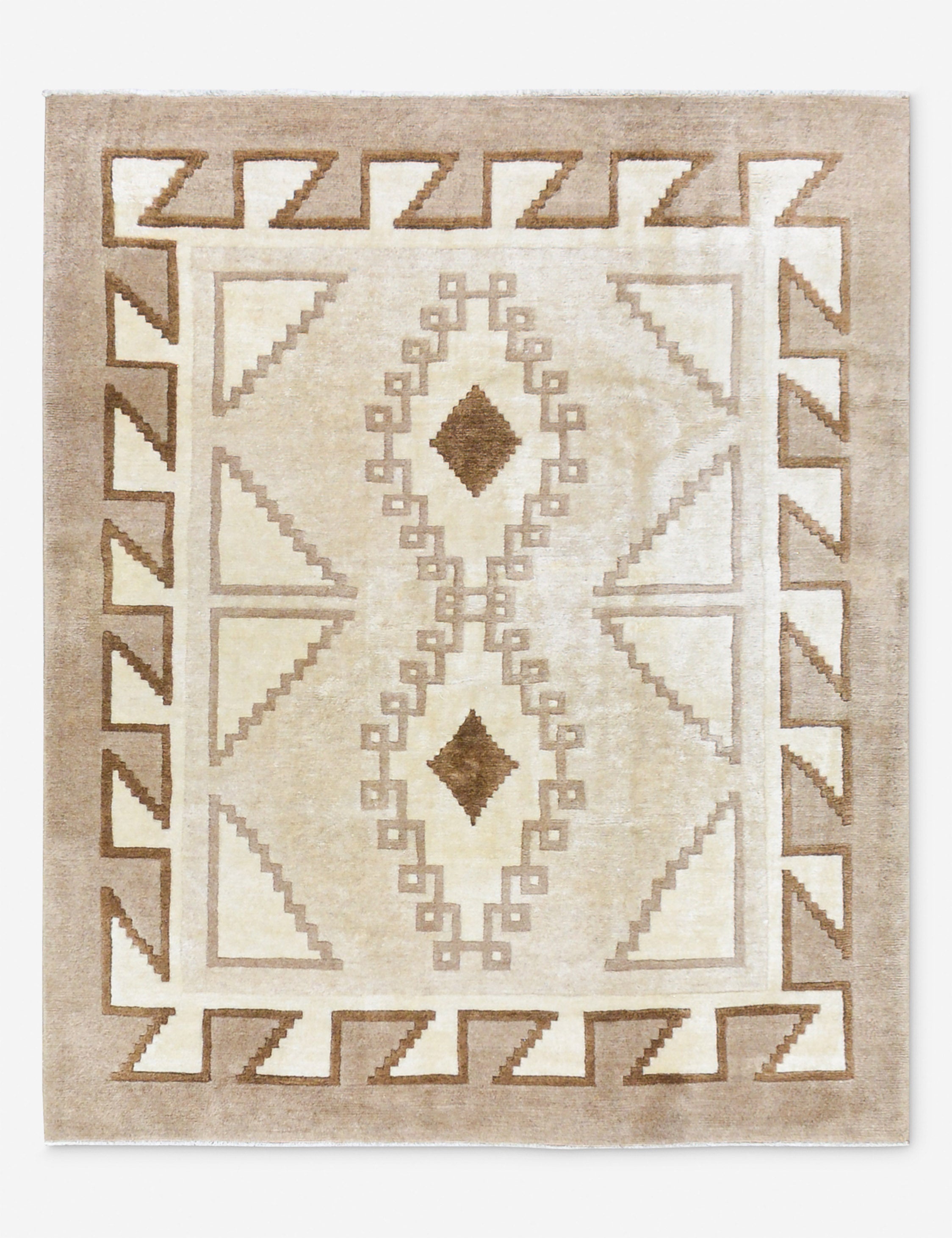 Lulu and Georgia Vintage Turkish Hand-Knotted Wool Rug No. 473, 5' x 6' 2"