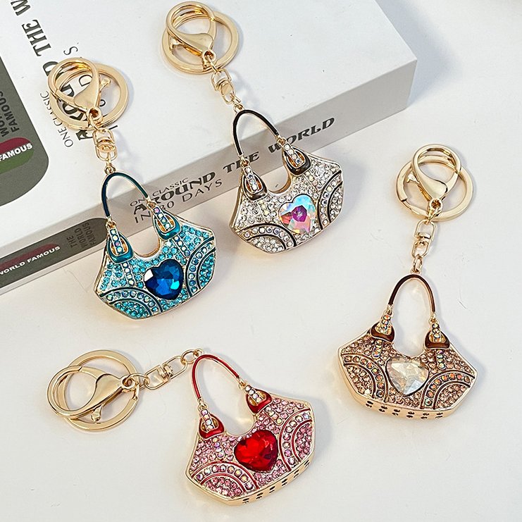 Peeperly Glamorous Gemstone Crystal Keychain - view 2