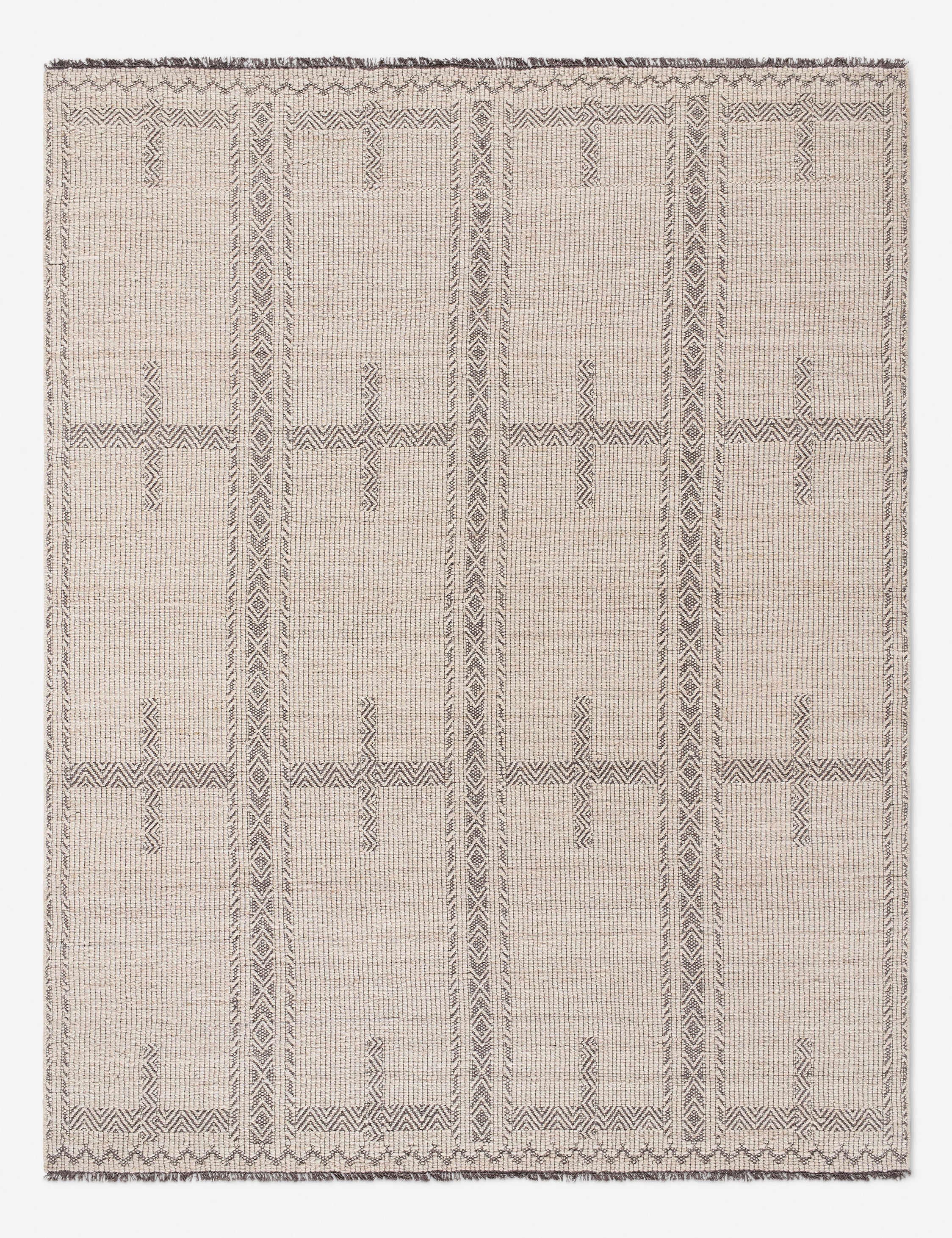 Lulu and Georgia Picallo Handwoven Wool Rug – Taupe