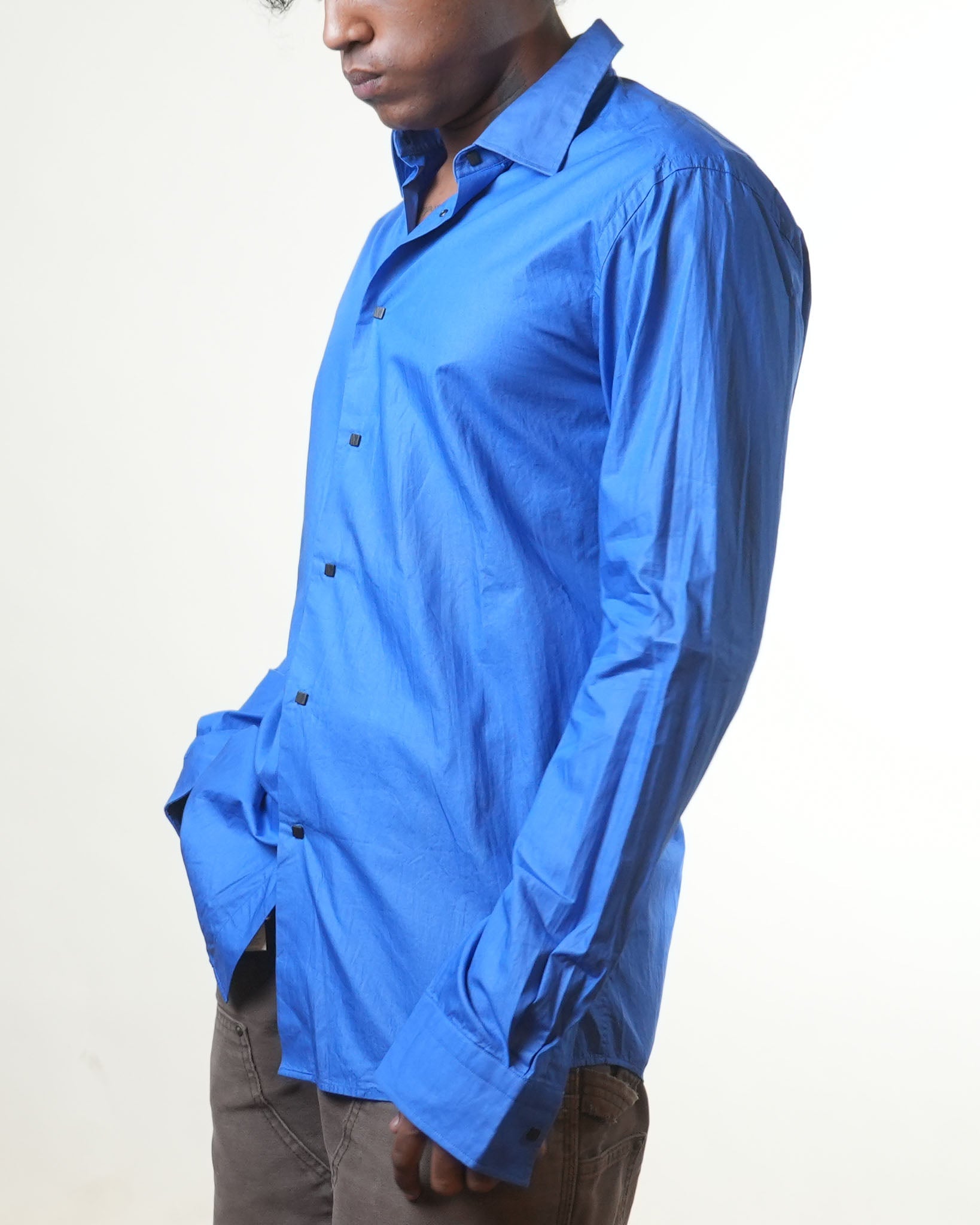 Versace Blue Formal Shirt - view 2