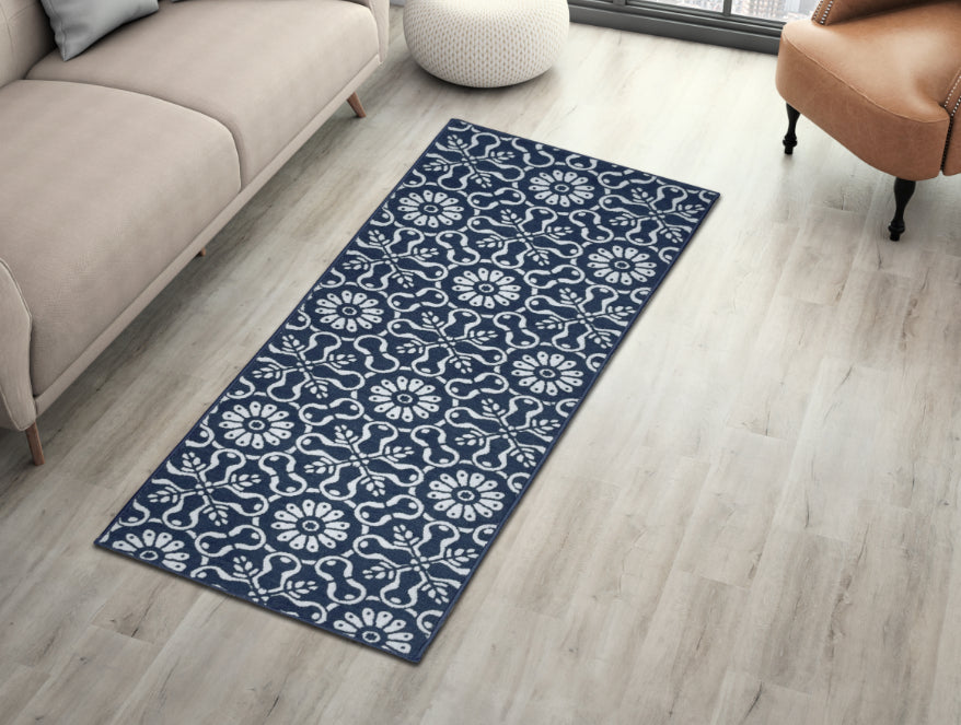 Spaces India Ethan Polyester Runner-Eclipse