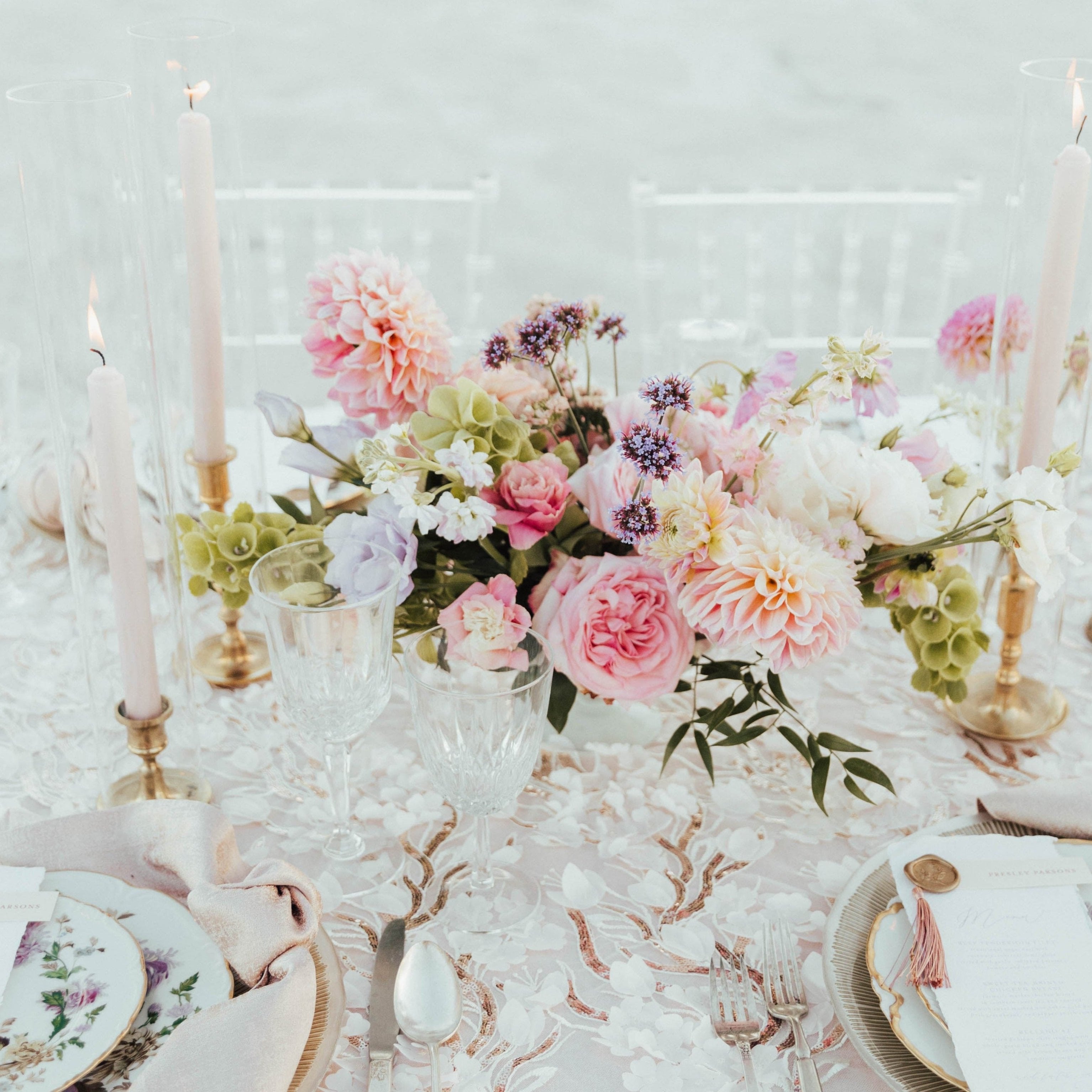 fiftyflowers.com Garden Couture Pink Salt Flats Wedding Editorial - view 2