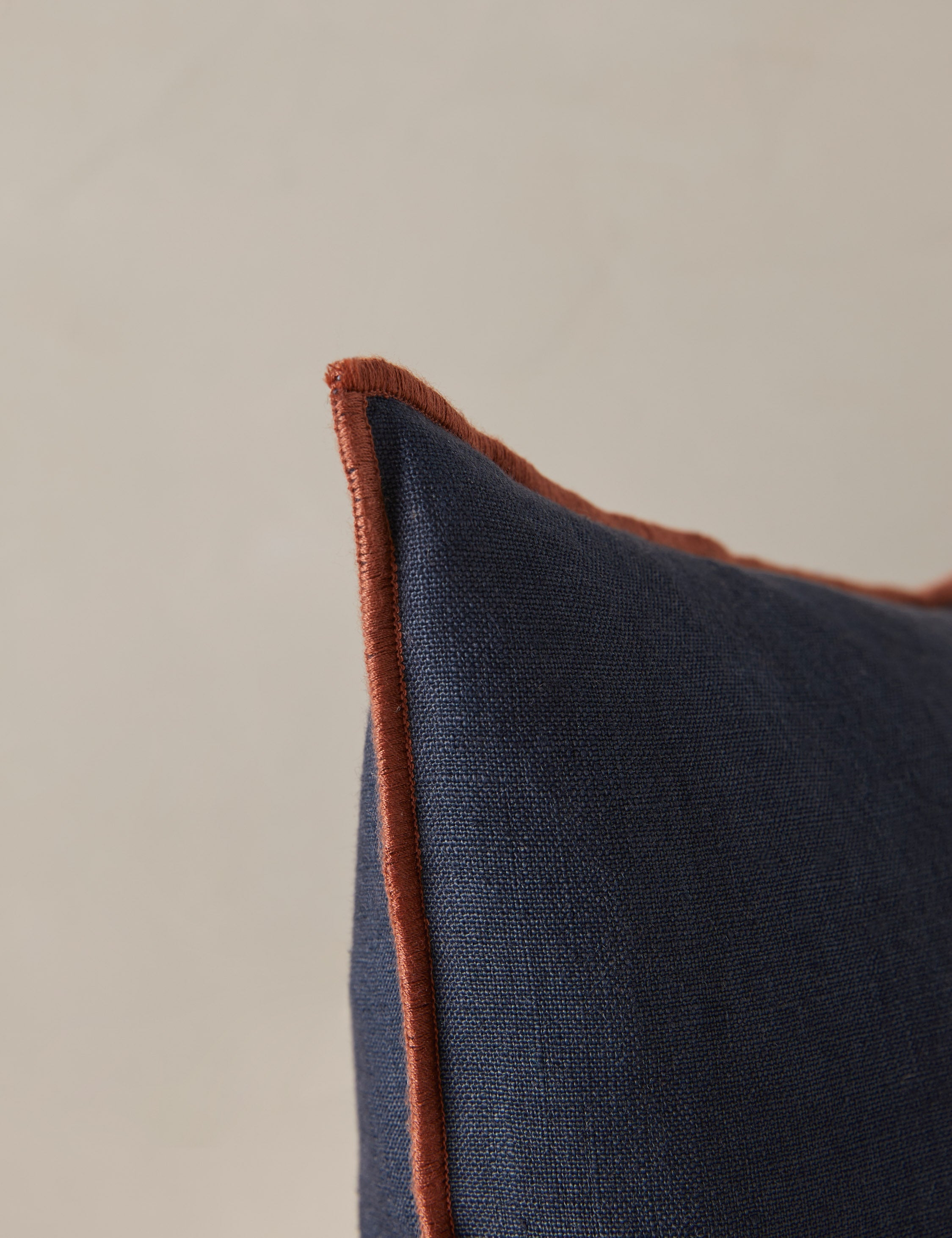 Lulu and Georgia Carys Contrast Linen Pillow - view 45