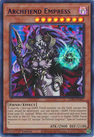 Yu-Gi-Oh! Archfiend Empress - Blue - LDS3-EN007 - Ultra Rare - 1st Edition