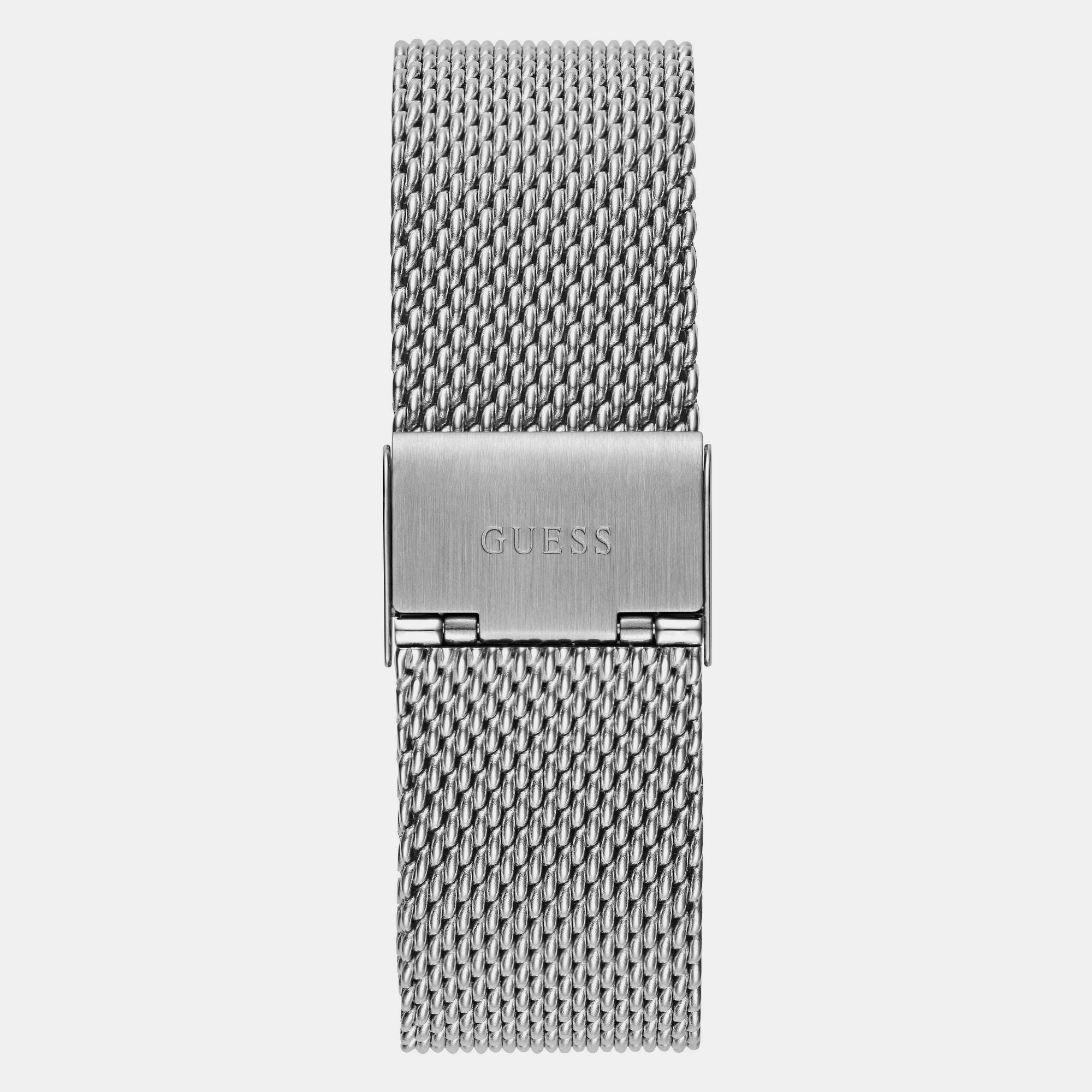 Guess Crescent Men Quartz Black Dial Analog Mesh Watch GW0629G1 - view 3