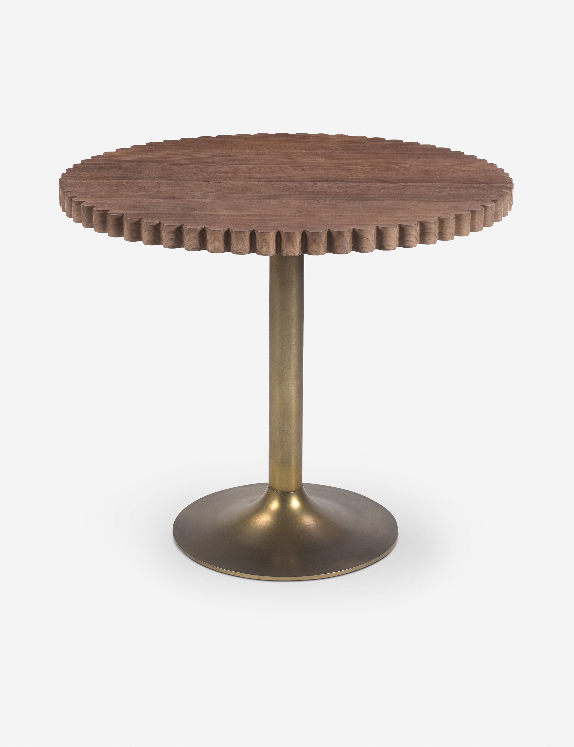 Lulu and Georgia Abruzzo Round Dining Table – Brown - view 2