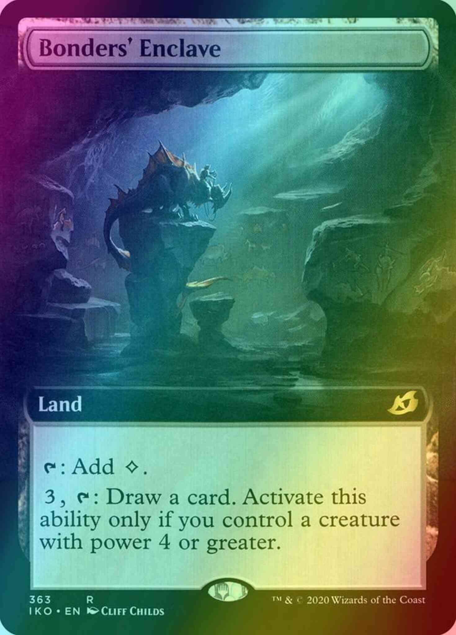 Enclave 363 extended – Magic Bonders' Enclave [363] [Extended Art] [Ikoria: Lair of Behemoths] [Foil]