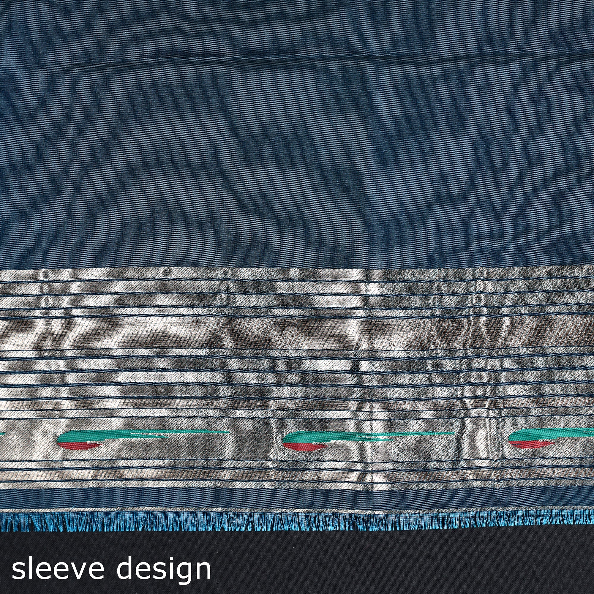 ITOKRI CRAFTS INITIATIVE 2pc Paithani Weave Silk Suit Material Set 03 - view 6