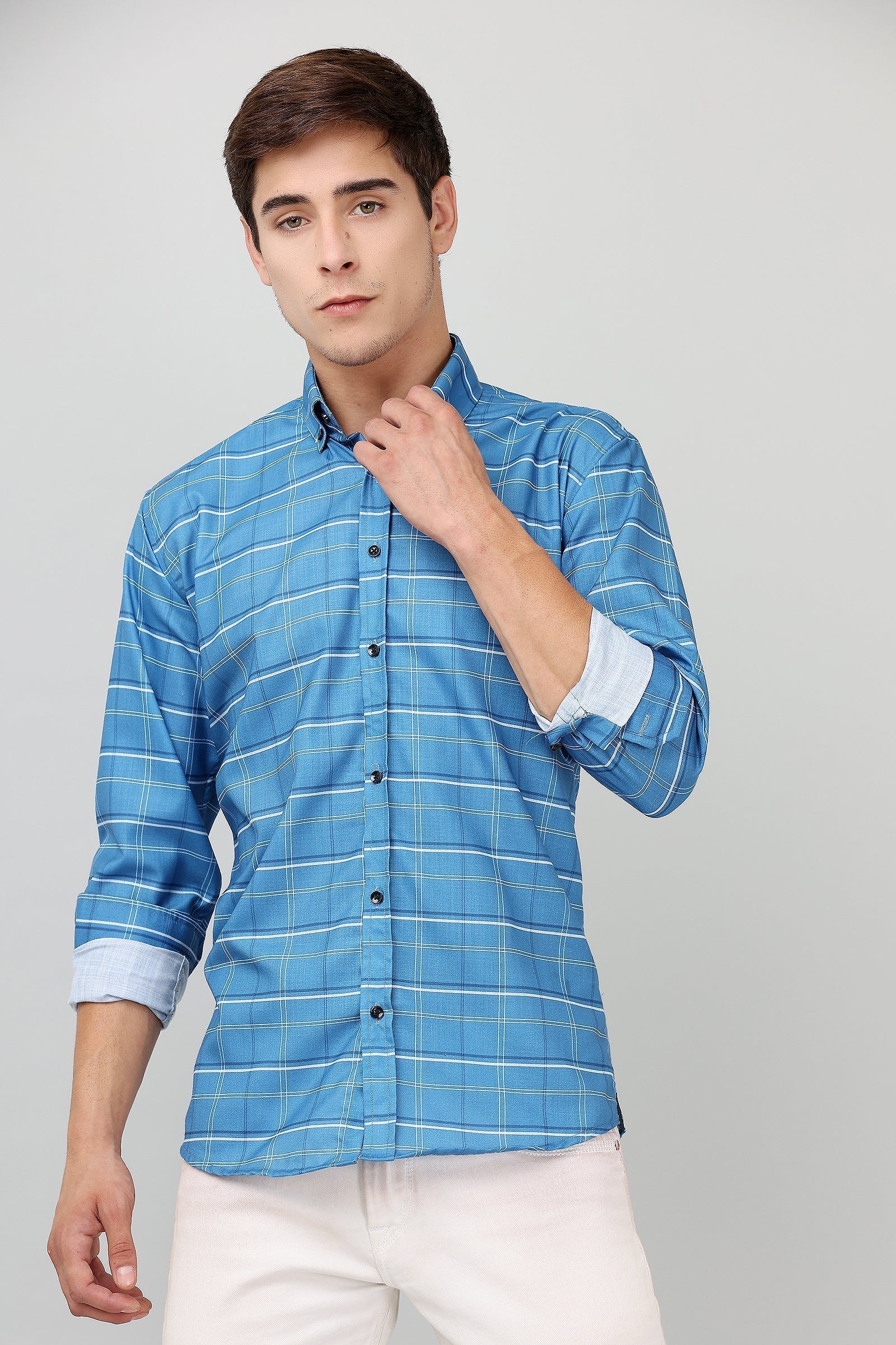 BlackTree Darnandstitch High Quality Printed Checkered Shirt - view 5