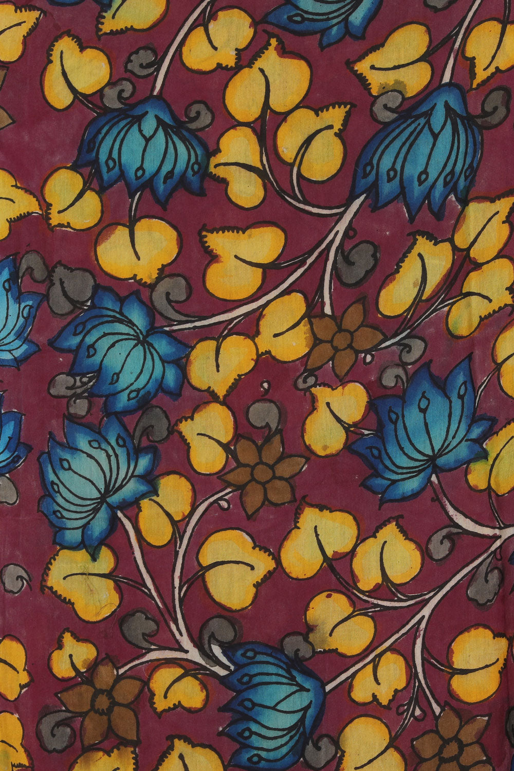 Kalanjali Kalamkari Violet Dupatta - view 2