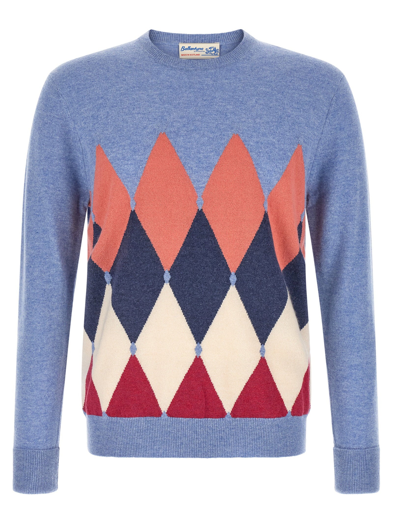 Ballantyne Diamond Sweater – 100% cashmere