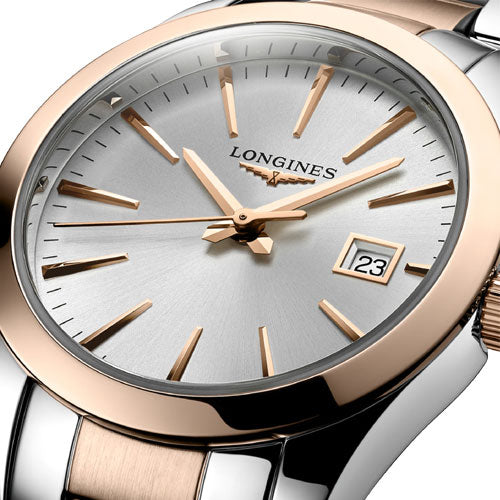 Longines Conquest Classic Sunray Silver Dial Women 29.5mm - view 3
