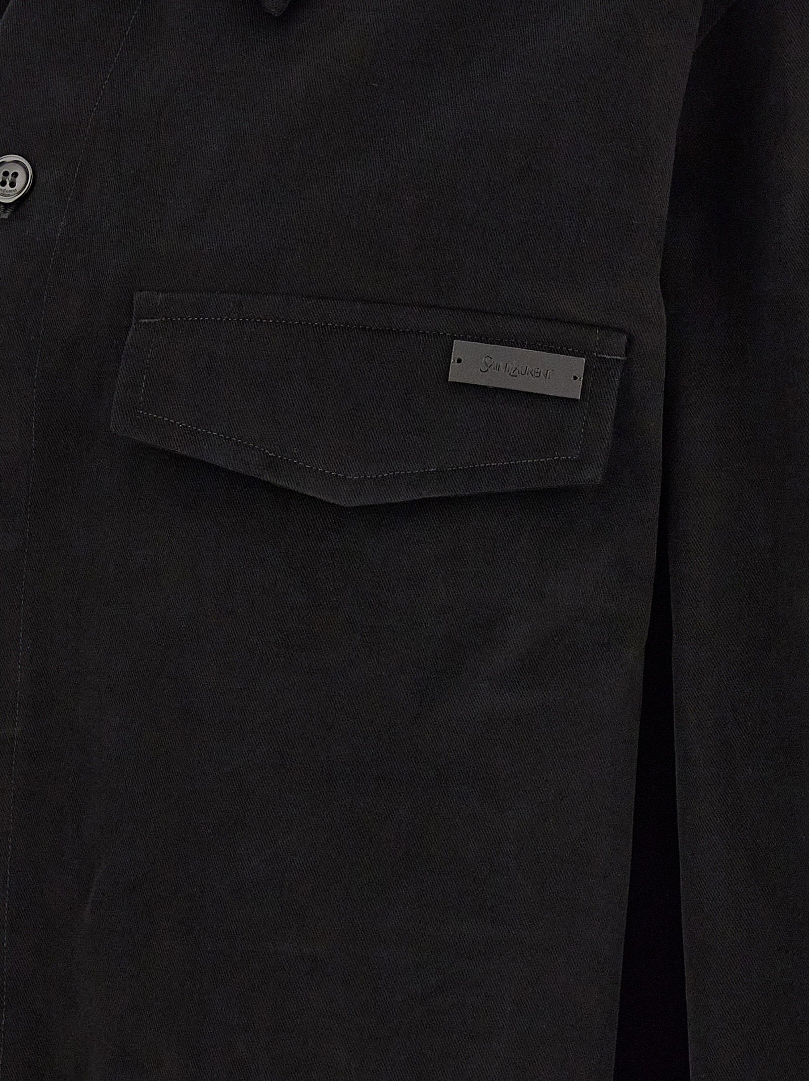 Saint Laurent Cotton Overshirt – 100% cotton - view 5