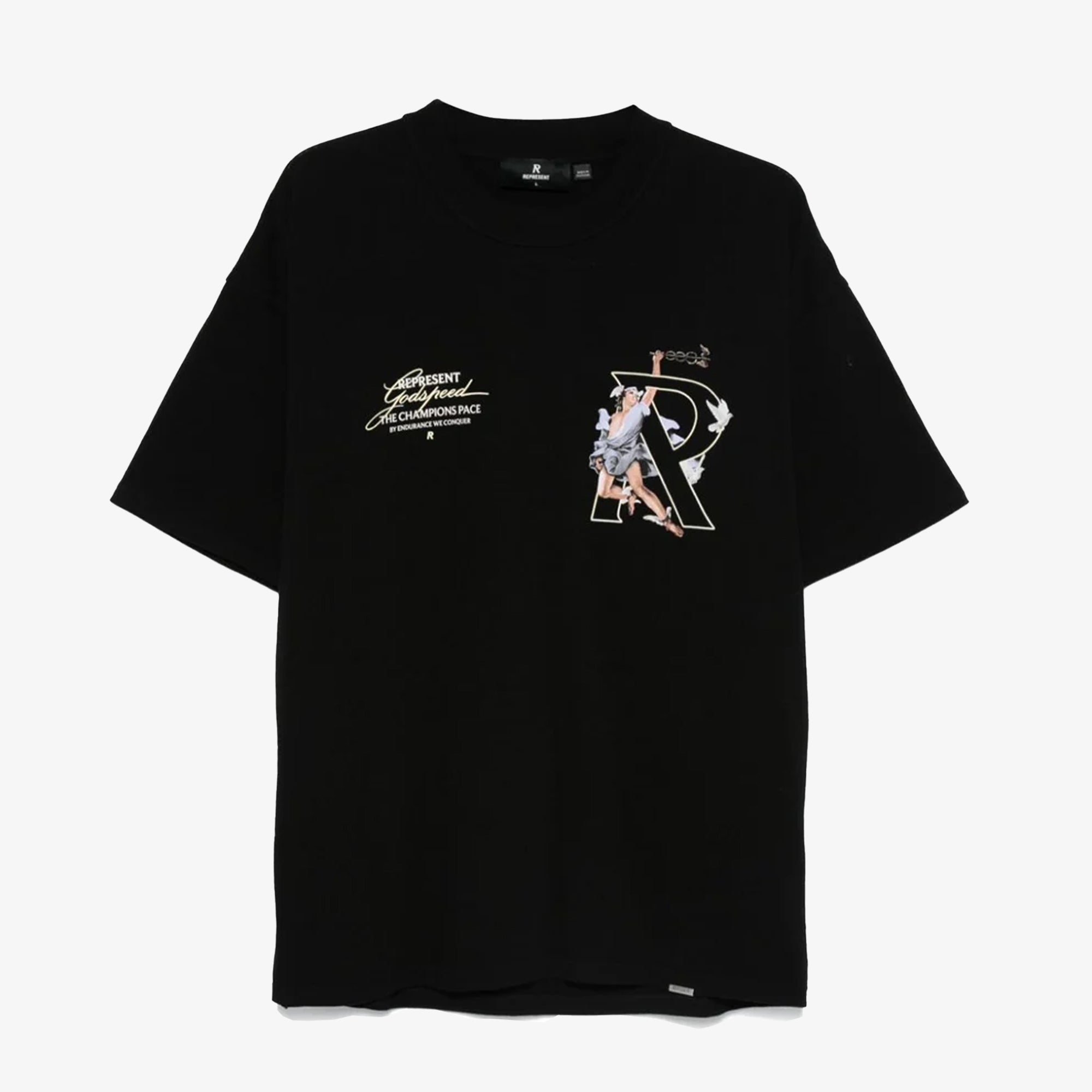 Represent | Hermes T-shirt { Jet Black - view 4