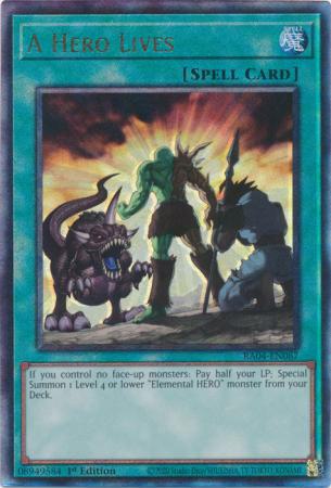 Yu-Gi-Oh! A Hero Lives - RA04-EN087 - Ultimate Rare - 1st Edition