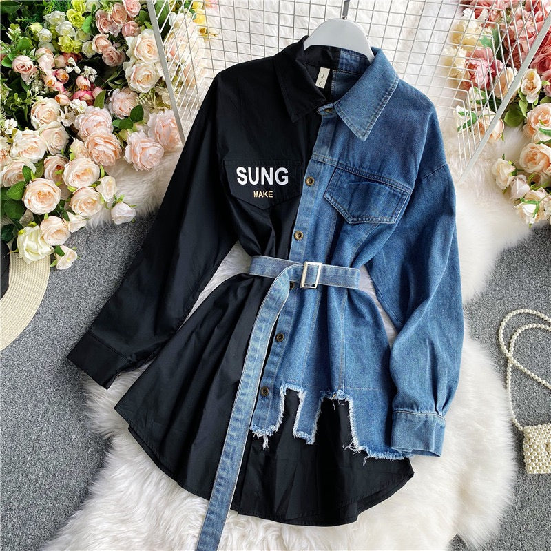 Alamode By Akanksha Badour Denim Dress