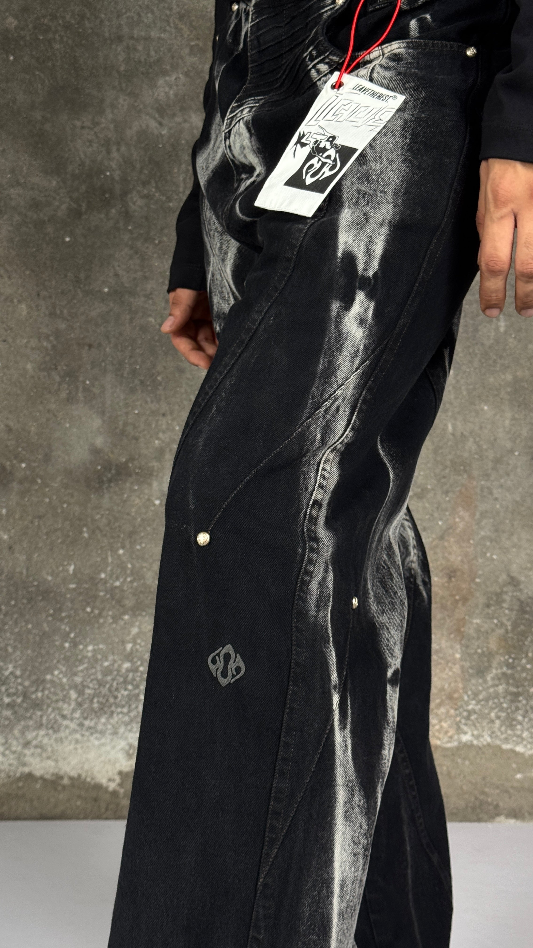 Leave The Rest Waves Panelled-Shibori Black - view 10