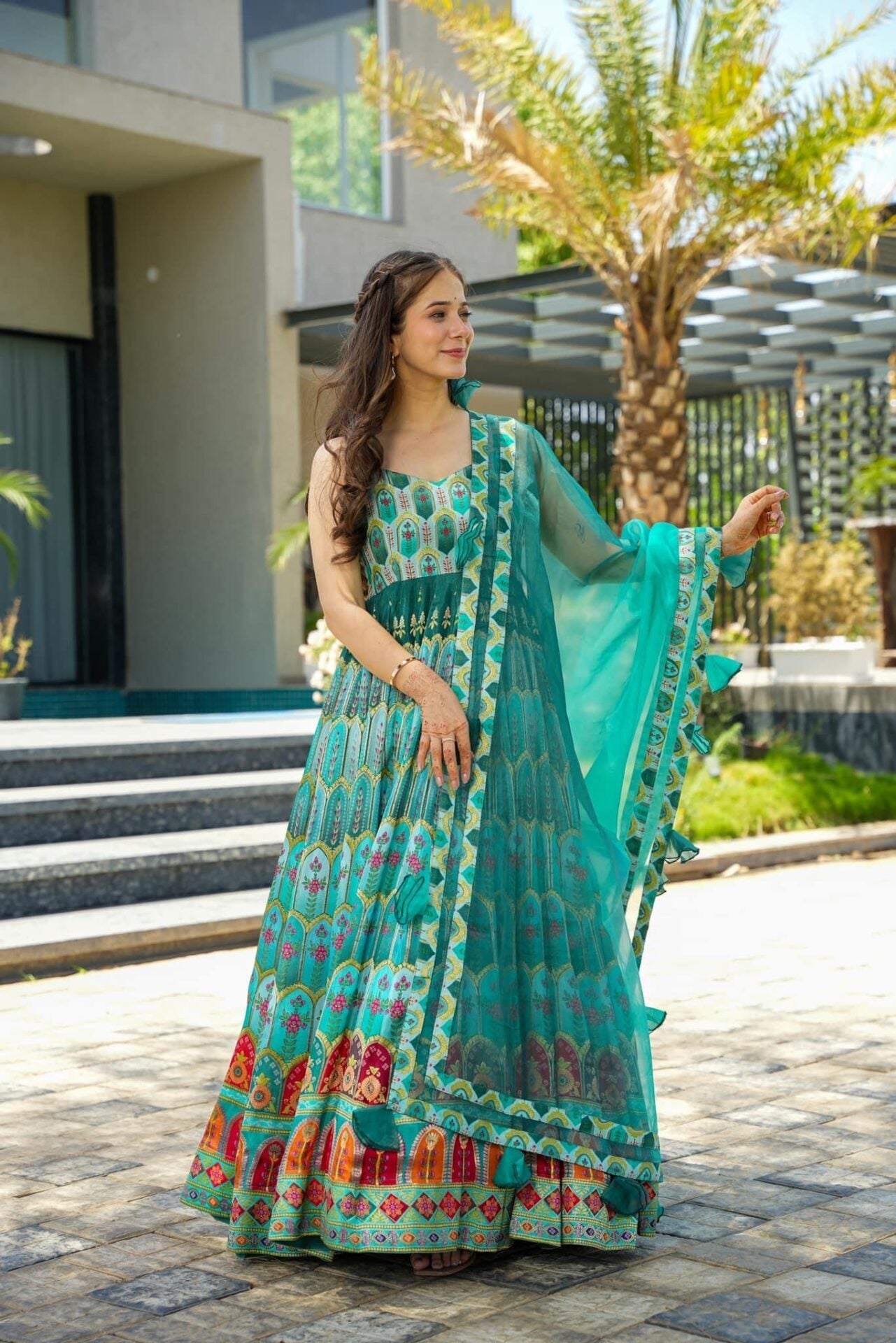 Idaho-o HEAVENLY green heavy maxi set - view 2