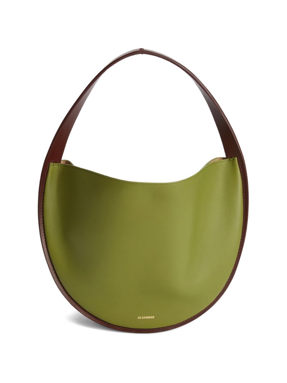 Jil Sander Pivot Leather Shoulder Bag – 100% Calf Leather
