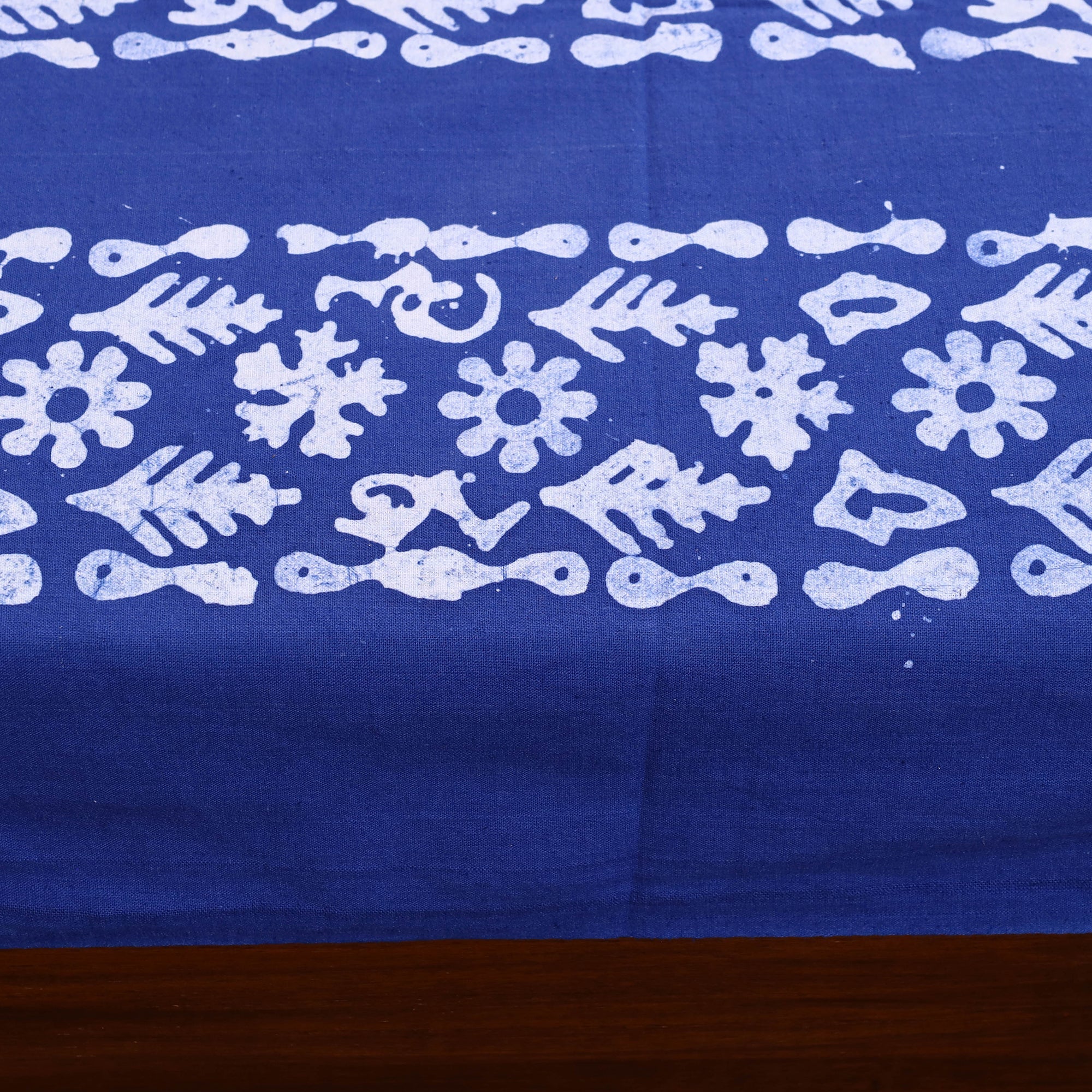 BATIK BY MD. SHARIFF Blue - Cotton Hand Batik Print Single Bedsheet (91 x 57 ) 13 - view 4
