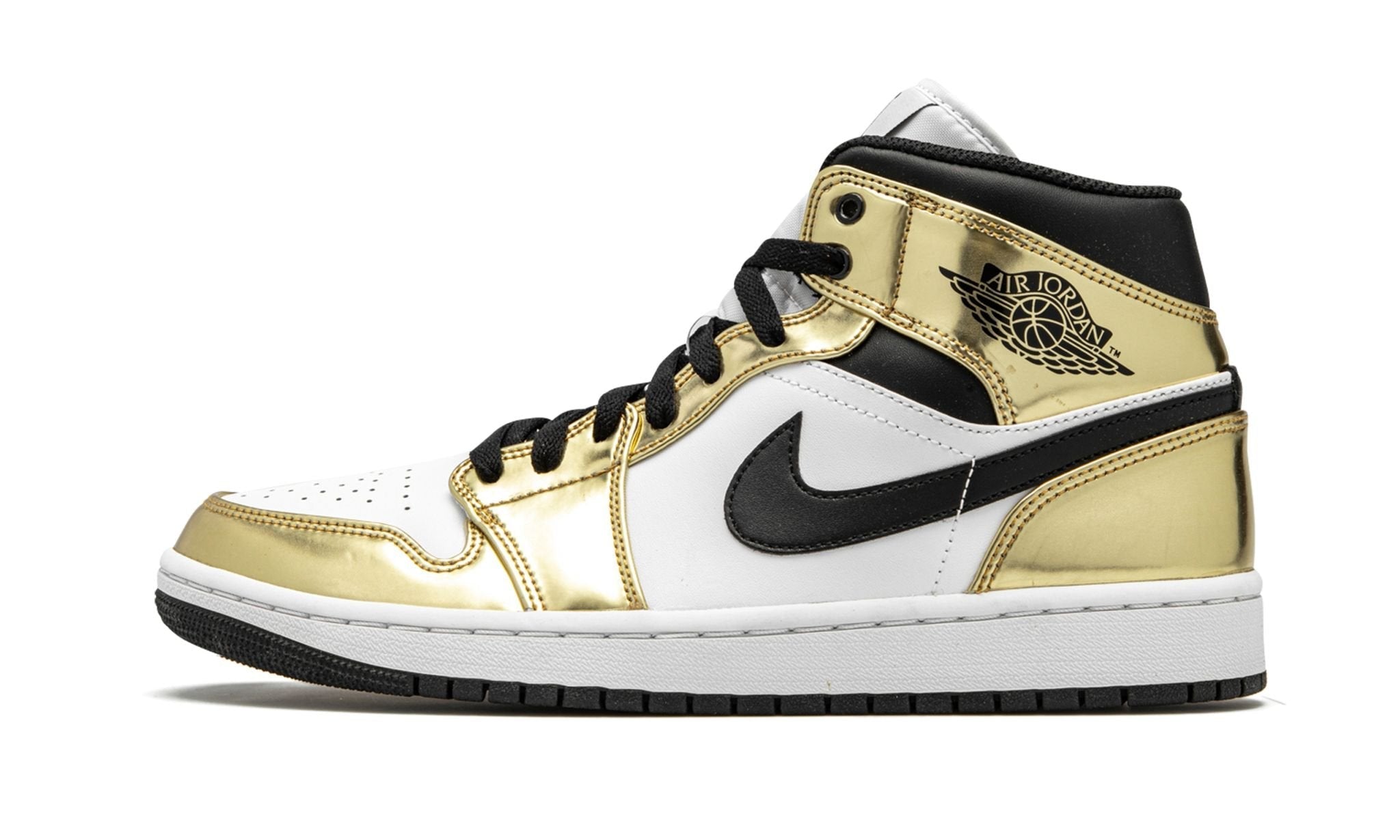 Kicks Machine Air Jordan 1 Mid SE Metallic Gold Sale