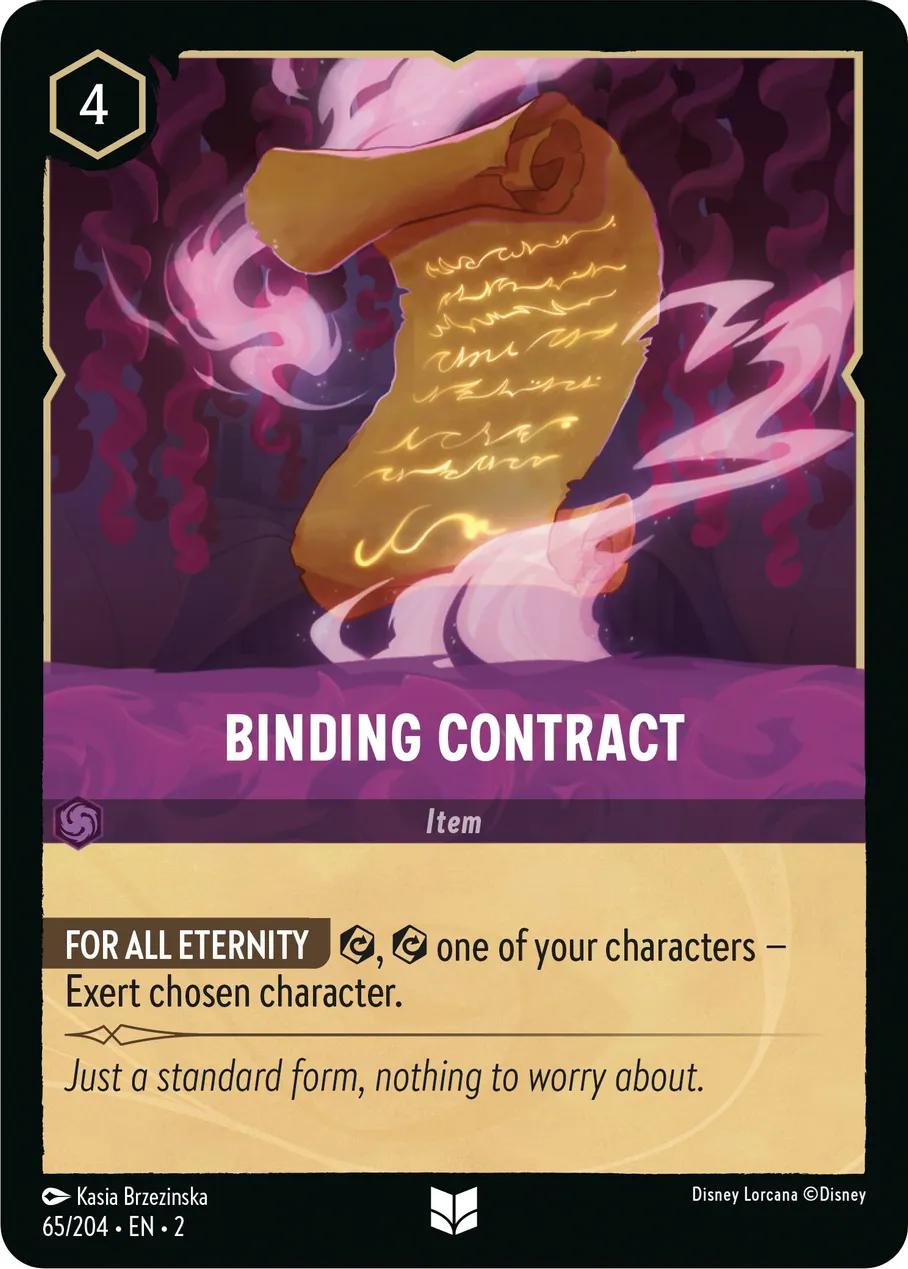 Floodborn cold foil – Lorcana Binding Contract - 65/204 [Rise Of The Floodborn] [Cold Foil]