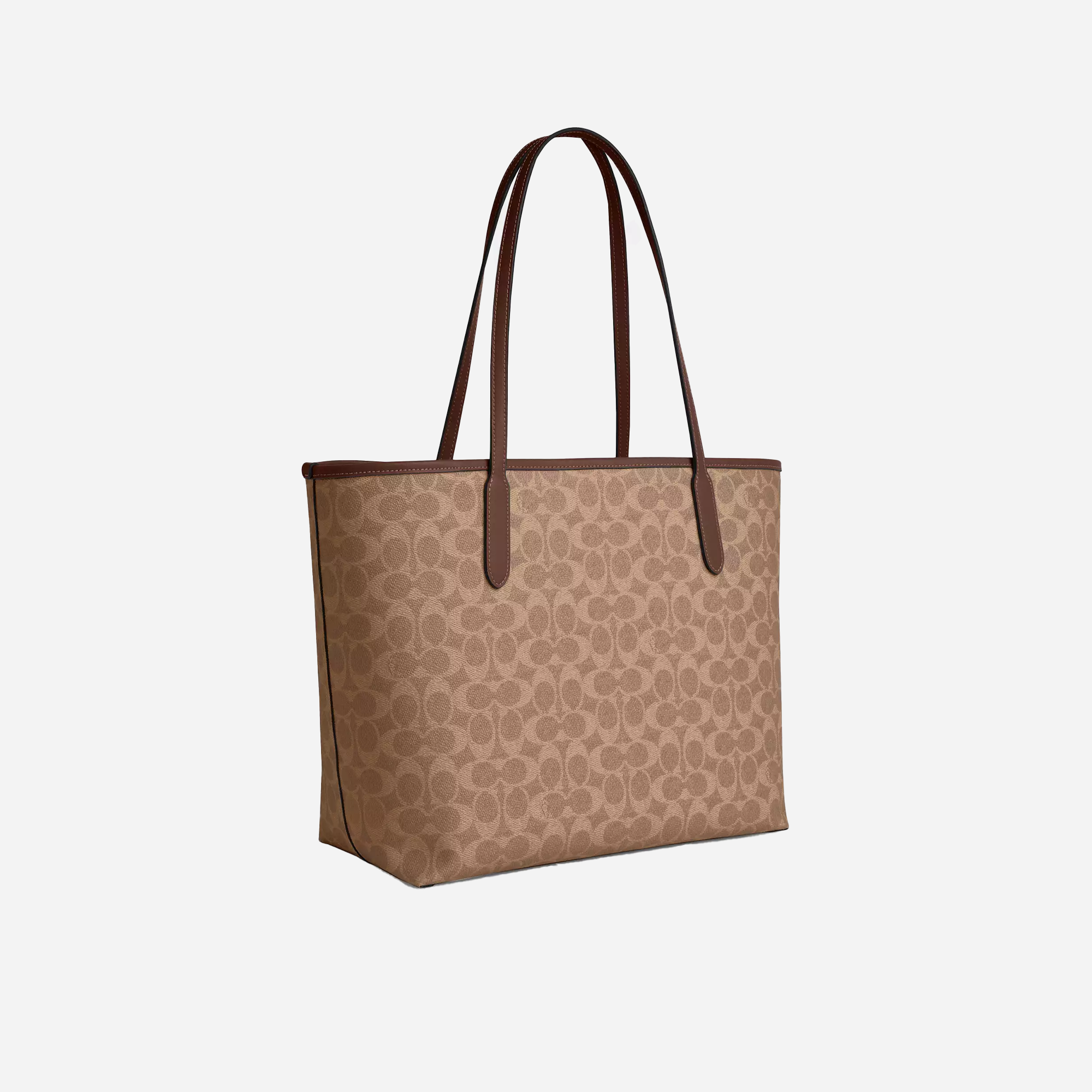 Coach City Tote Bag In Signature Canvas signature canvas/Gold/Tan/Brown - view 2