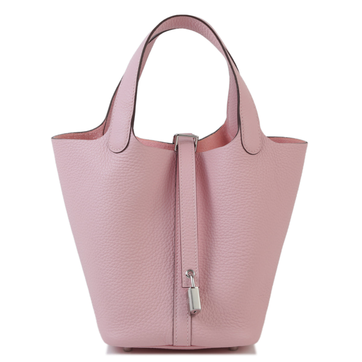 Cop Underdog HERMÈS Picotin 18 Lock PM Rose Sakura Clemence Palladium hardware