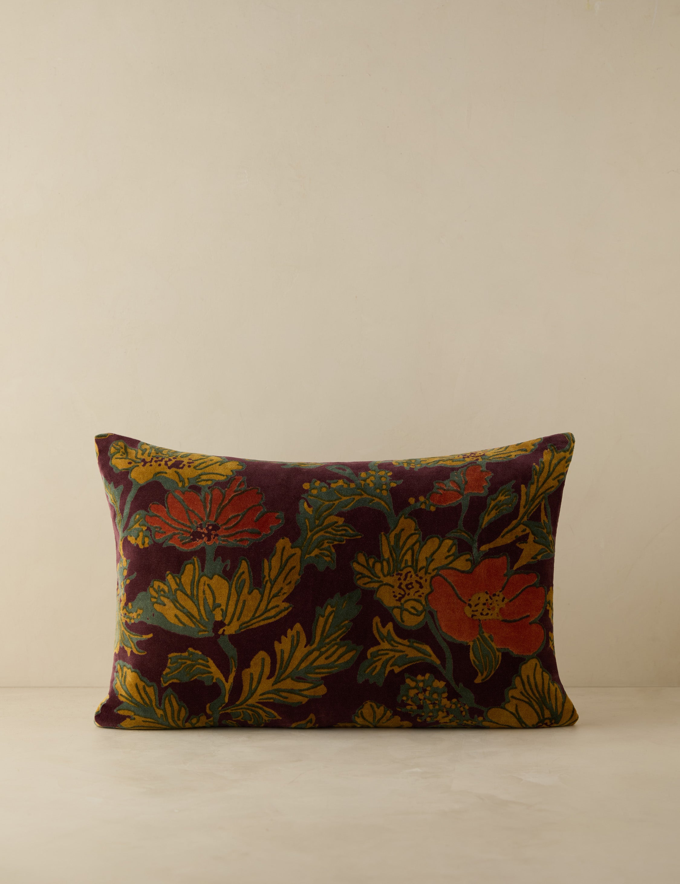 Lulu and Georgia Agnetha Velvet Pillow – Boysenberry - view 4